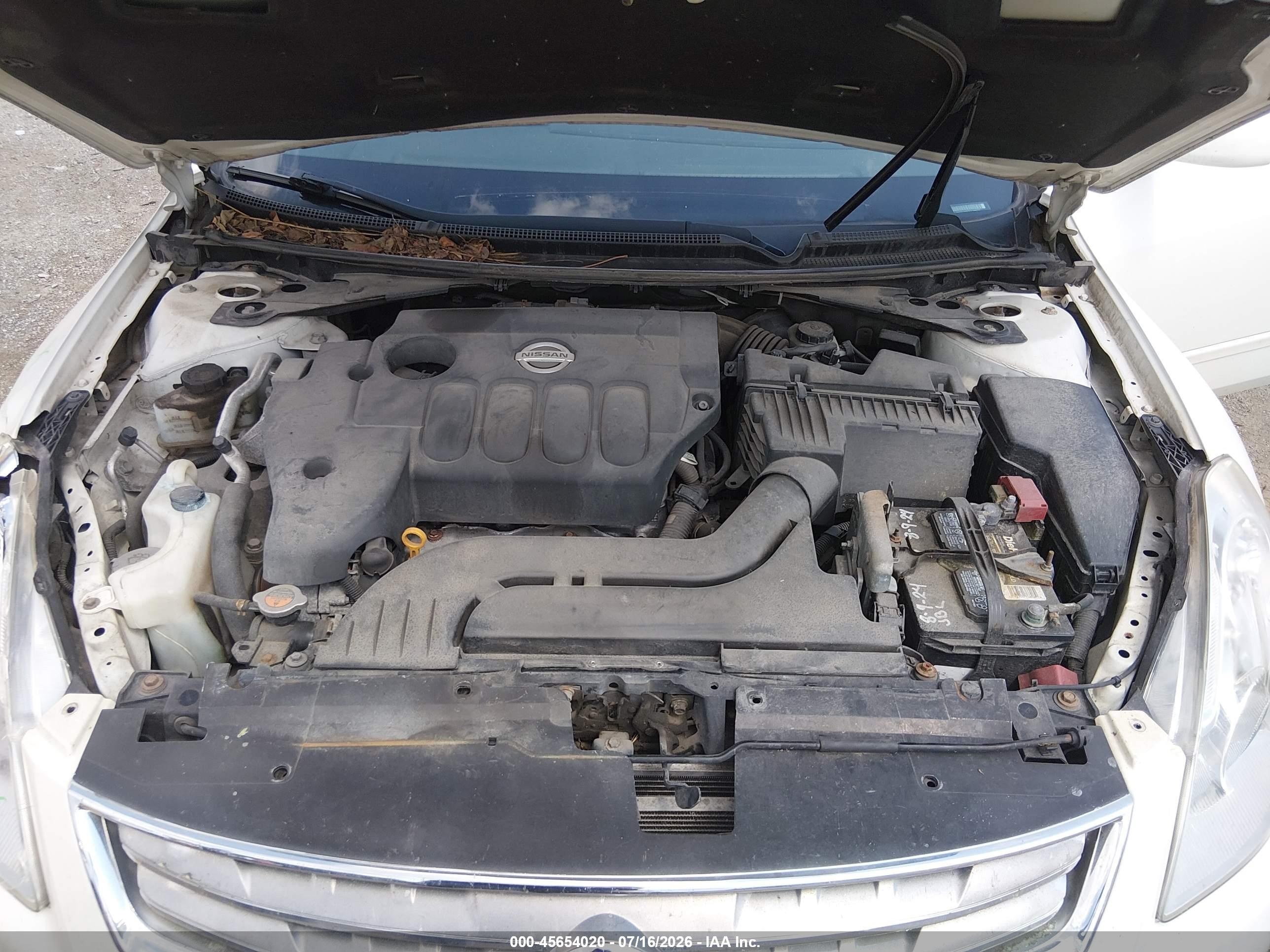 2012 Nissan Altima 2.5 S White vin: 1N4AL2AP2CC188371