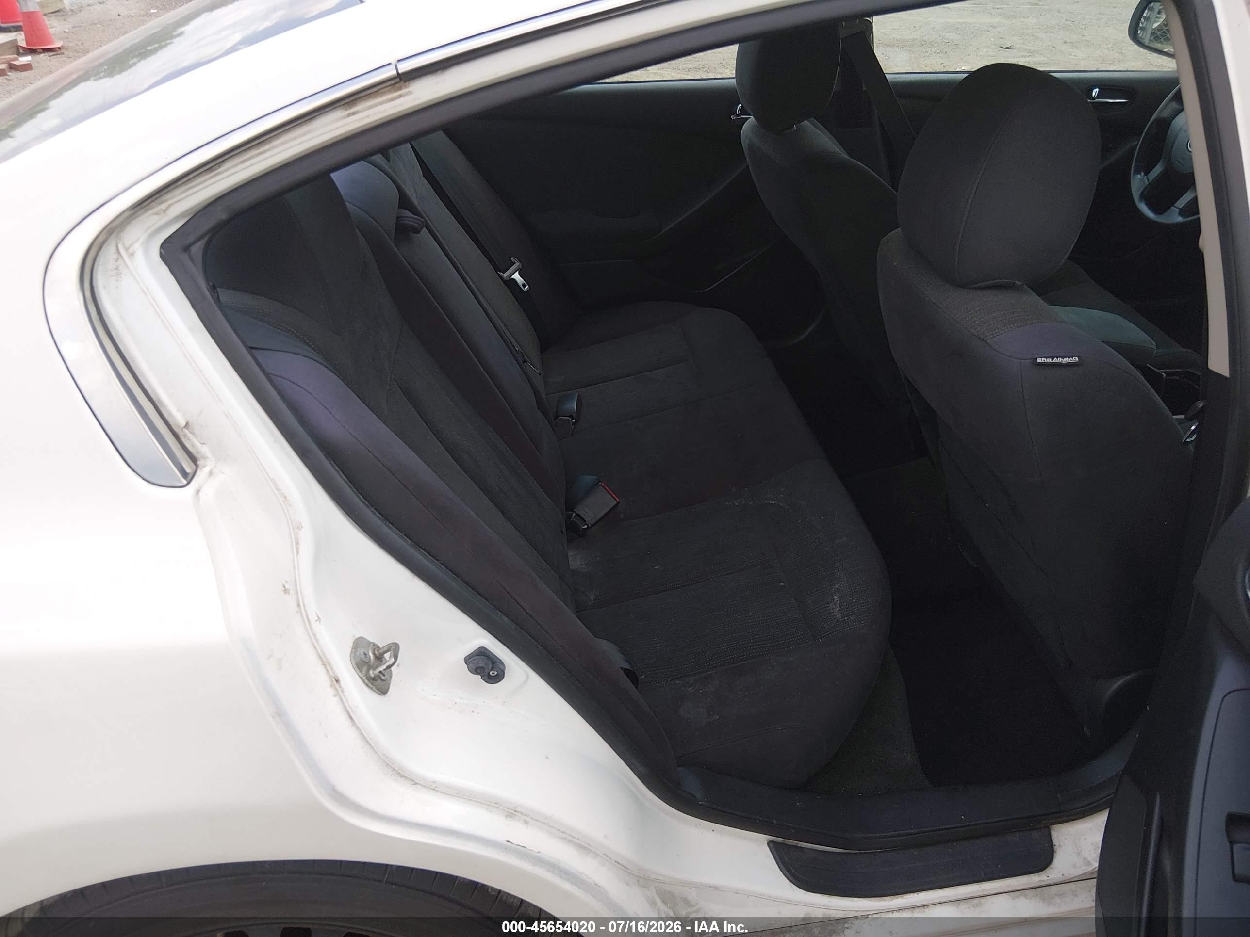2012 Nissan Altima 2.5 S White vin: 1N4AL2AP2CC188371
