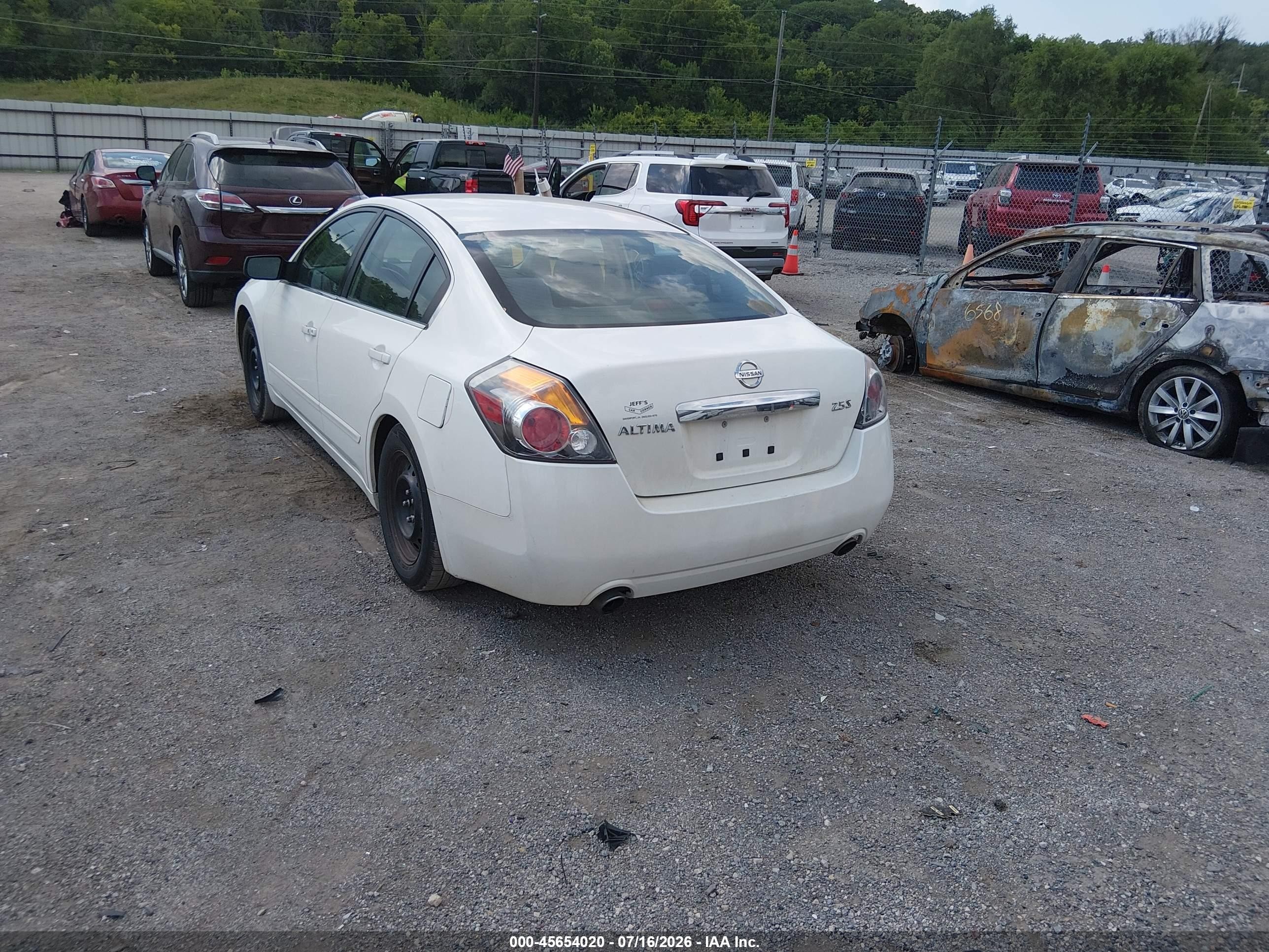 2012 Nissan Altima 2.5 S White vin: 1N4AL2AP2CC188371