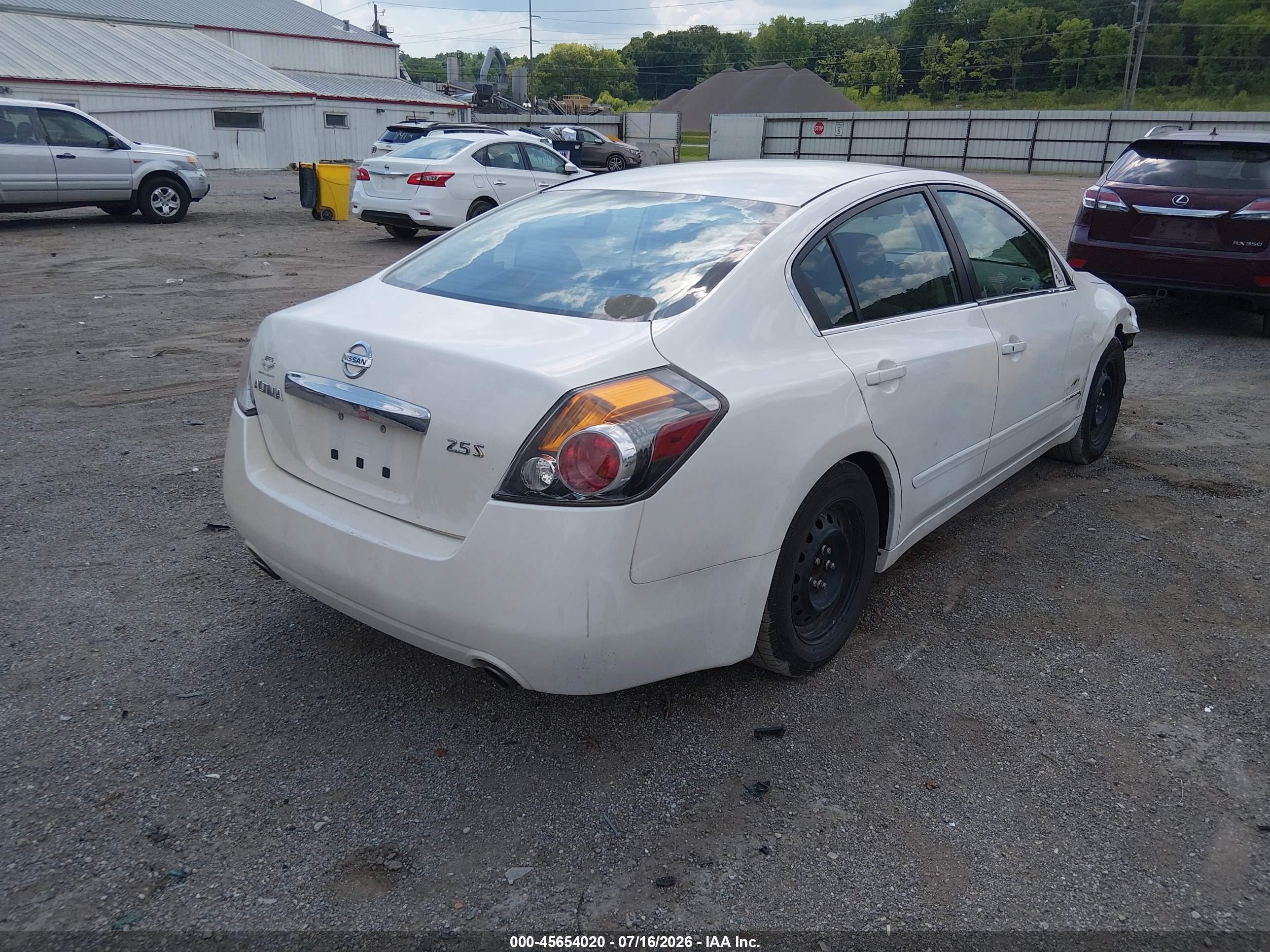 2012 Nissan Altima 2.5 S White vin: 1N4AL2AP2CC188371