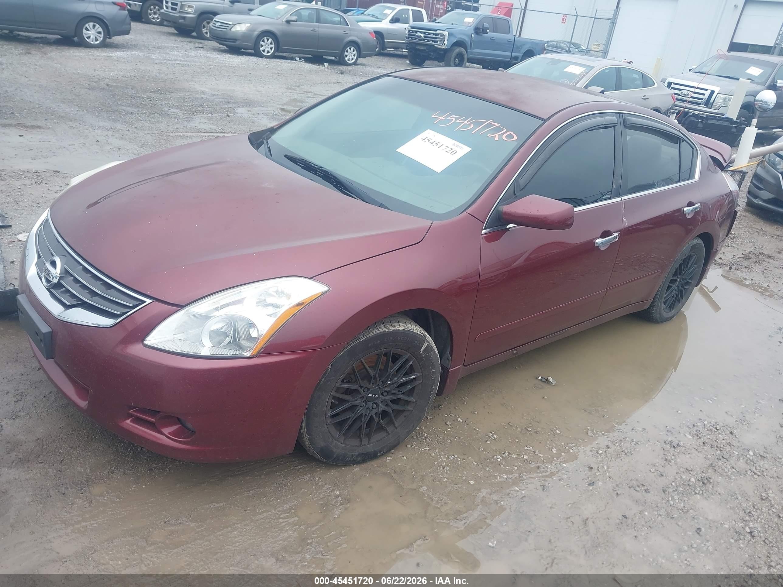 2012 Nissan Altima 2.5 S Maroon vin: 1N4AL2AP2CC192307