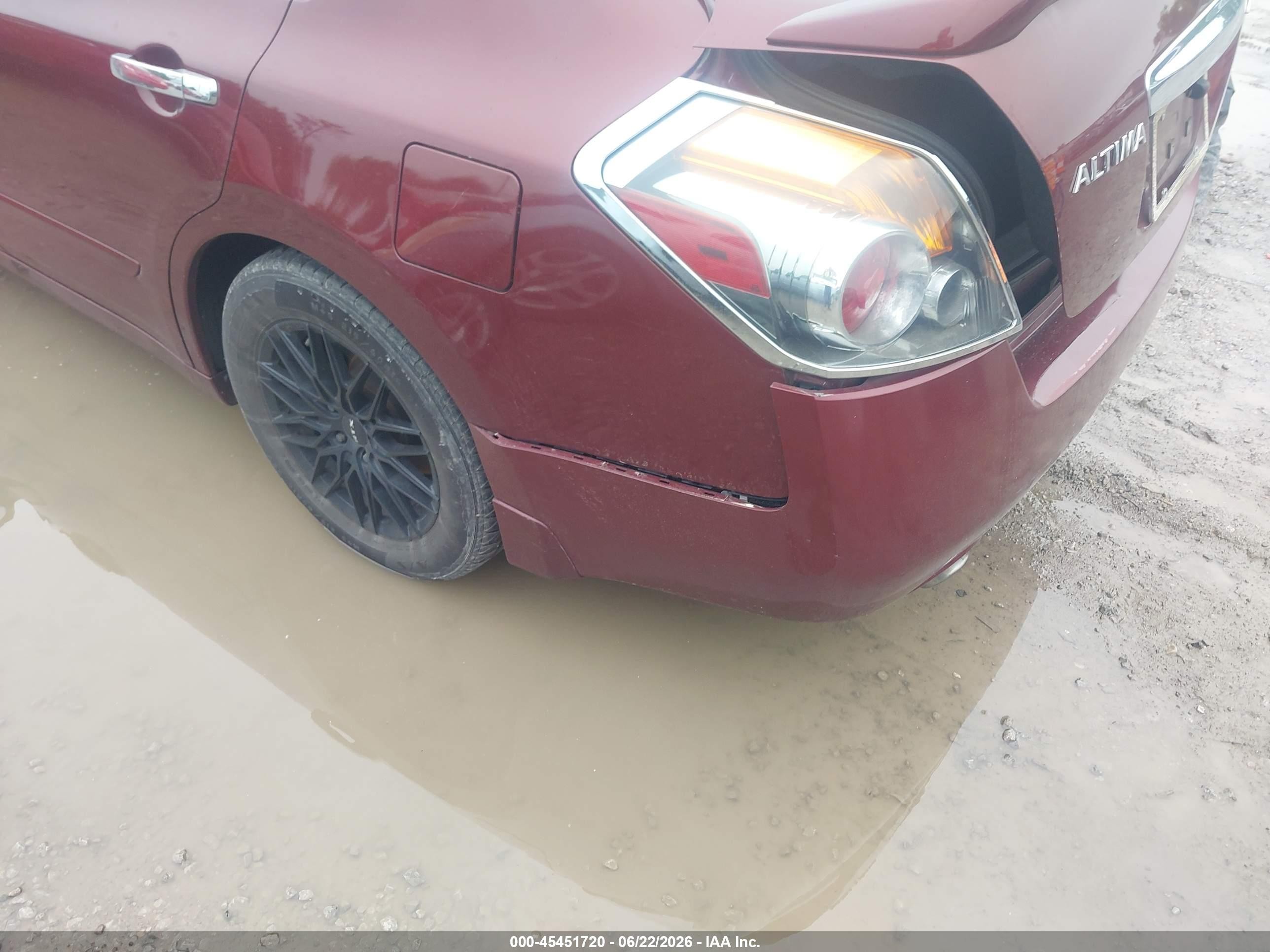 2012 Nissan Altima 2.5 S Maroon vin: 1N4AL2AP2CC192307
