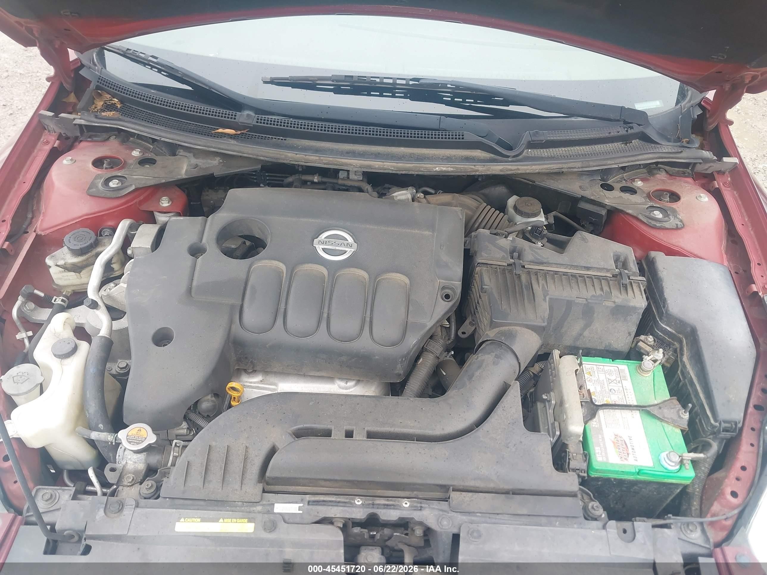 2012 Nissan Altima 2.5 S Maroon vin: 1N4AL2AP2CC192307