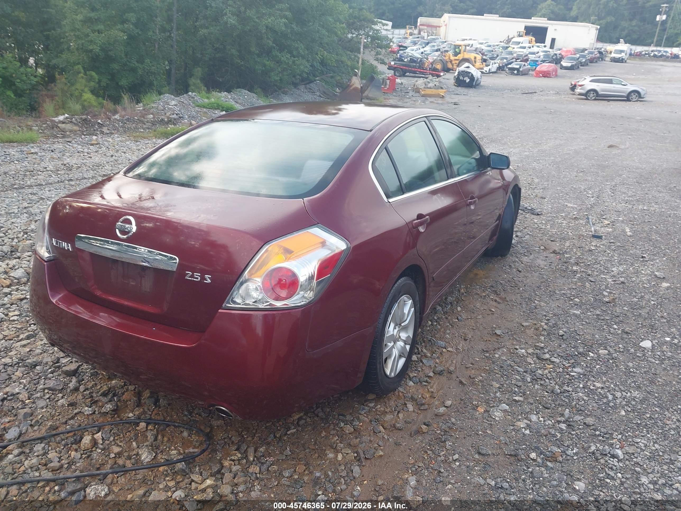 2012 Nissan Altima 2.5 S Maroon vin: 1N4AL2AP2CC197040