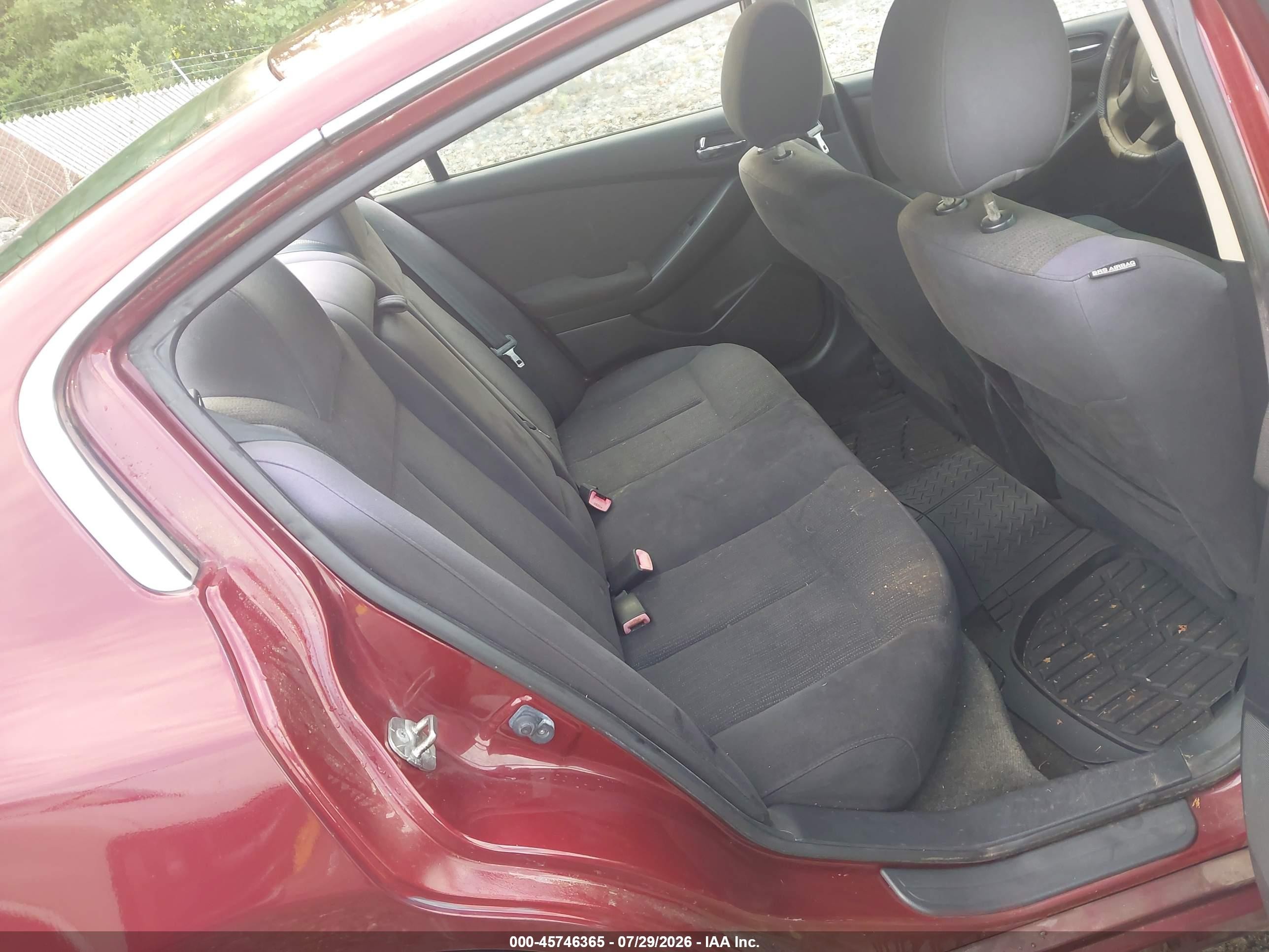 2012 Nissan Altima 2.5 S Maroon vin: 1N4AL2AP2CC197040
