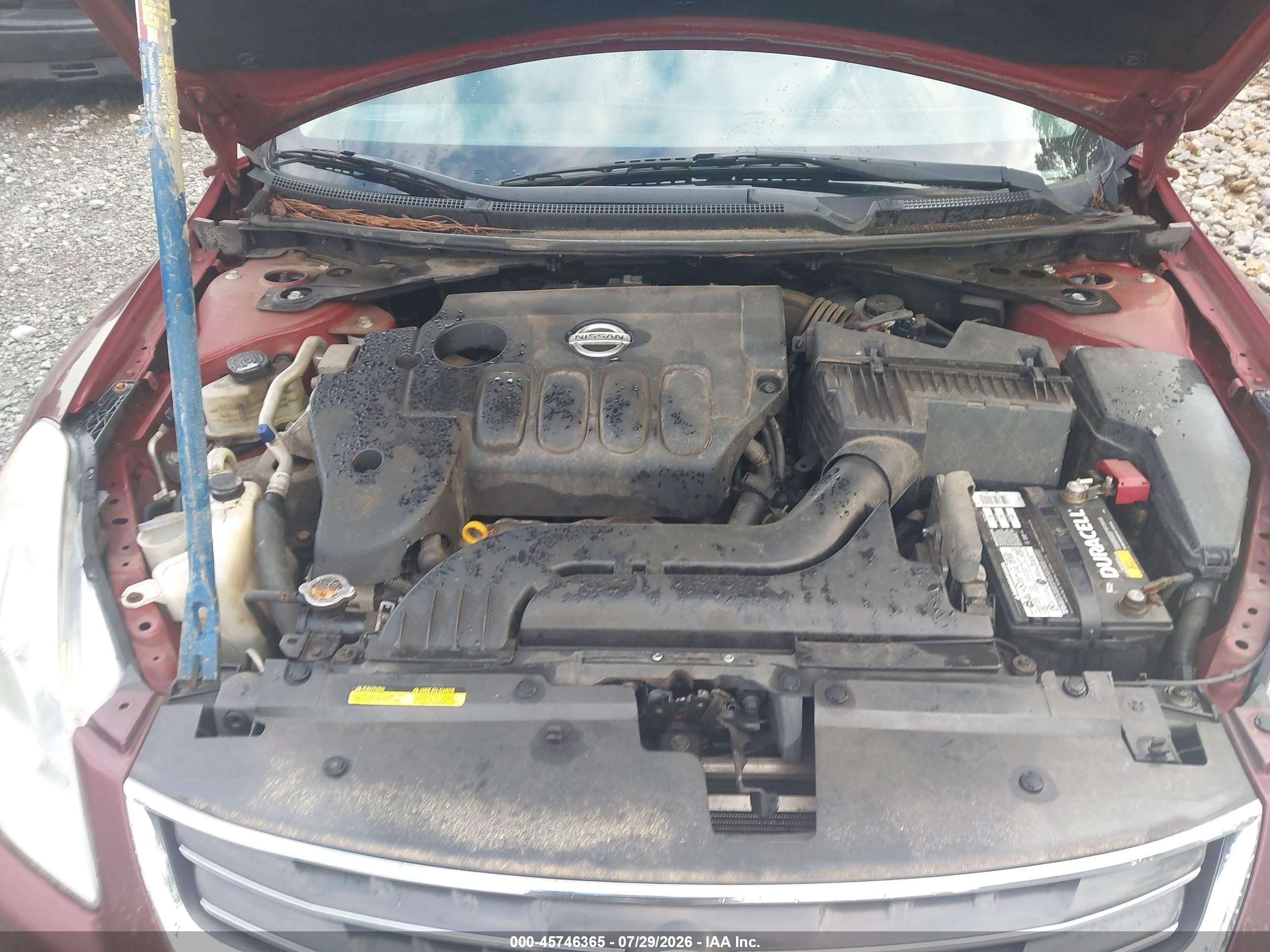2012 Nissan Altima 2.5 S Maroon vin: 1N4AL2AP2CC197040