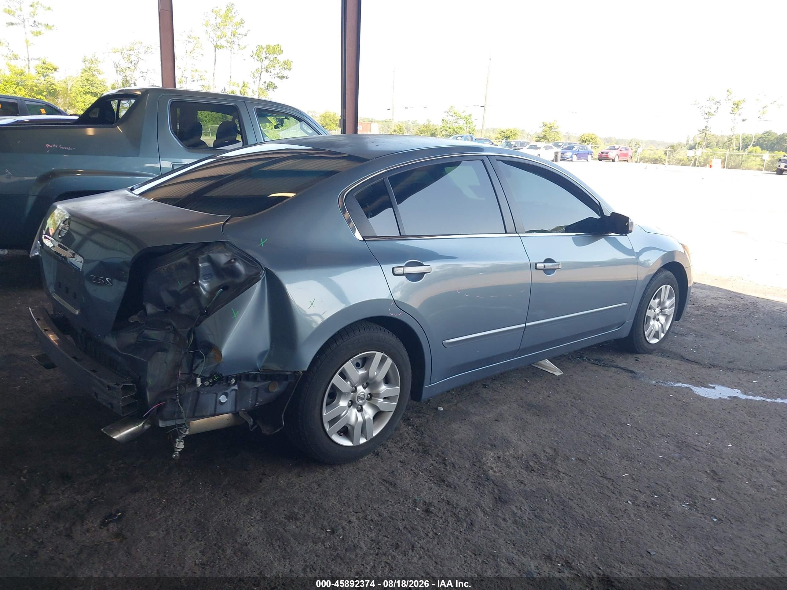 2012 Nissan Altima 2.5 S Серый vin: 1N4AL2AP2CC212135