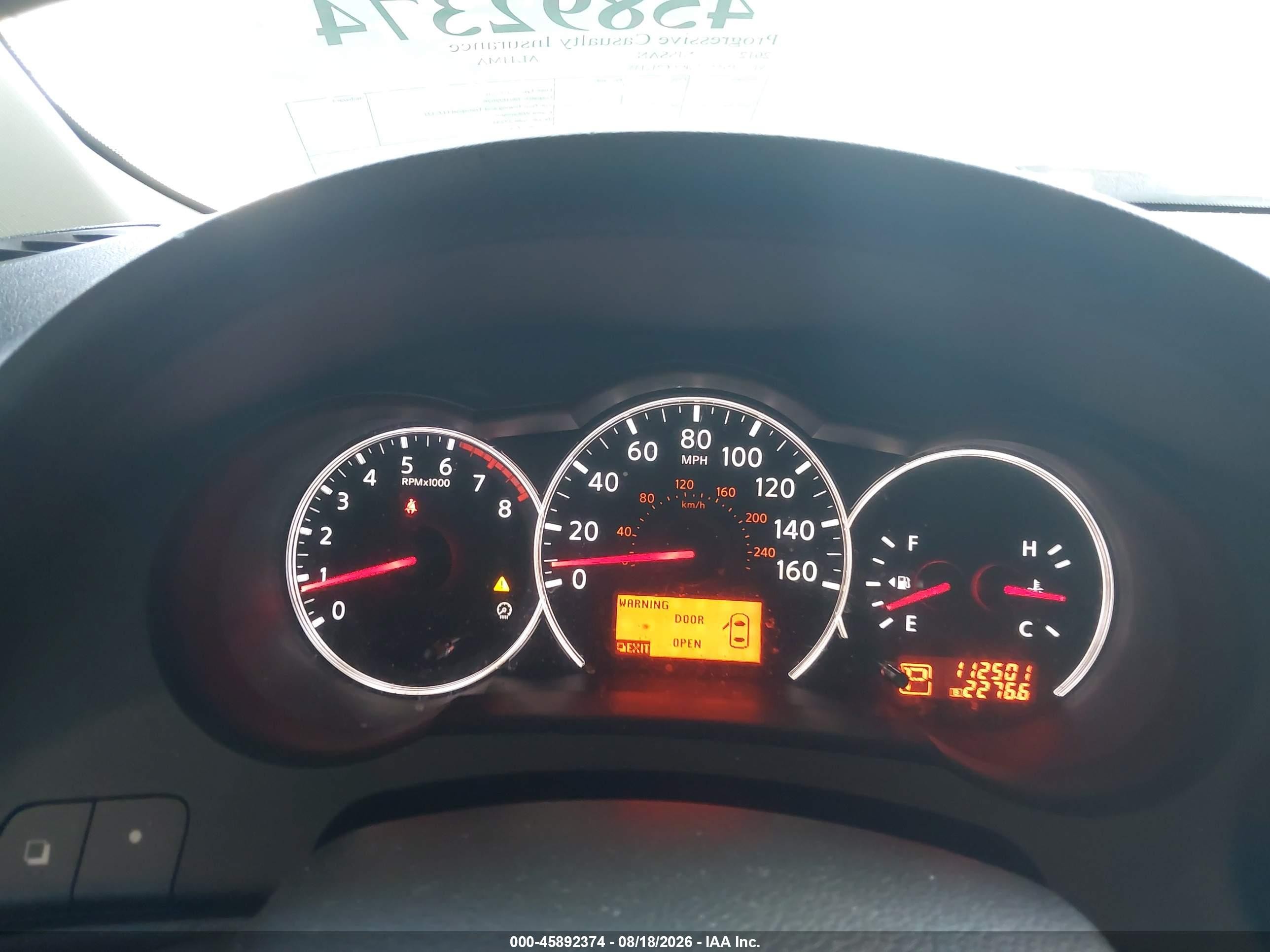 2012 Nissan Altima 2.5 S Серый vin: 1N4AL2AP2CC212135