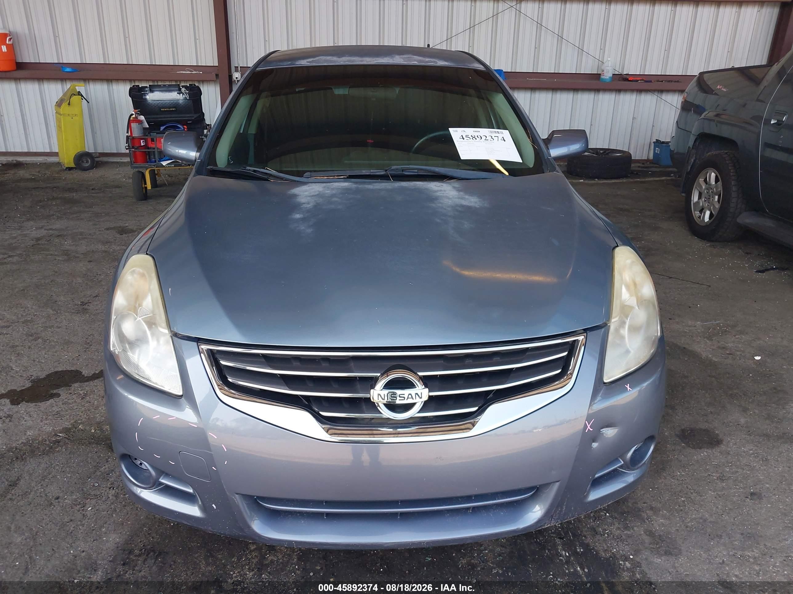 2012 Nissan Altima 2.5 S Серый vin: 1N4AL2AP2CC212135