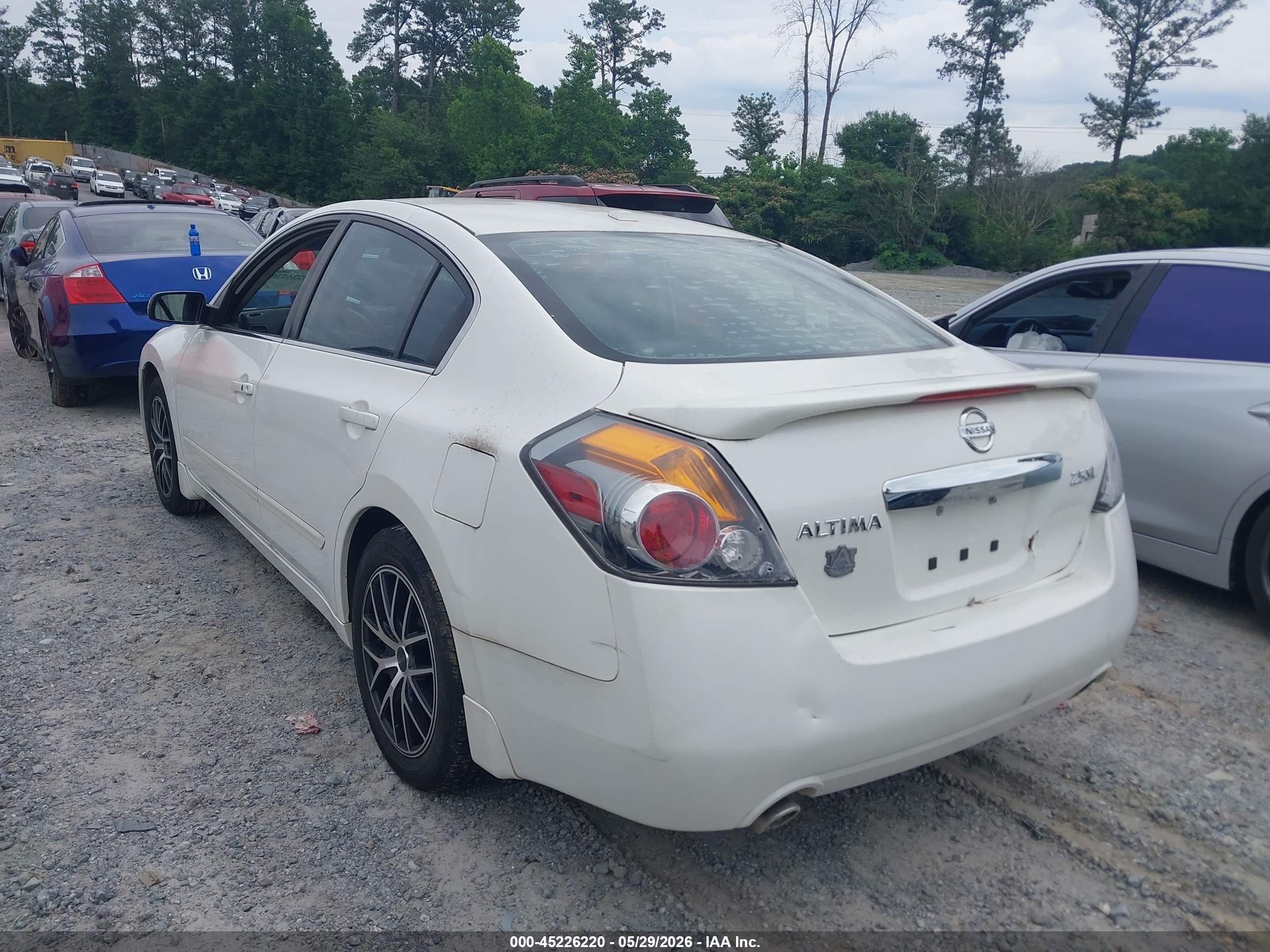 2012 Nissan Altima 2.5 S White vin: 1N4AL2AP2CC216668