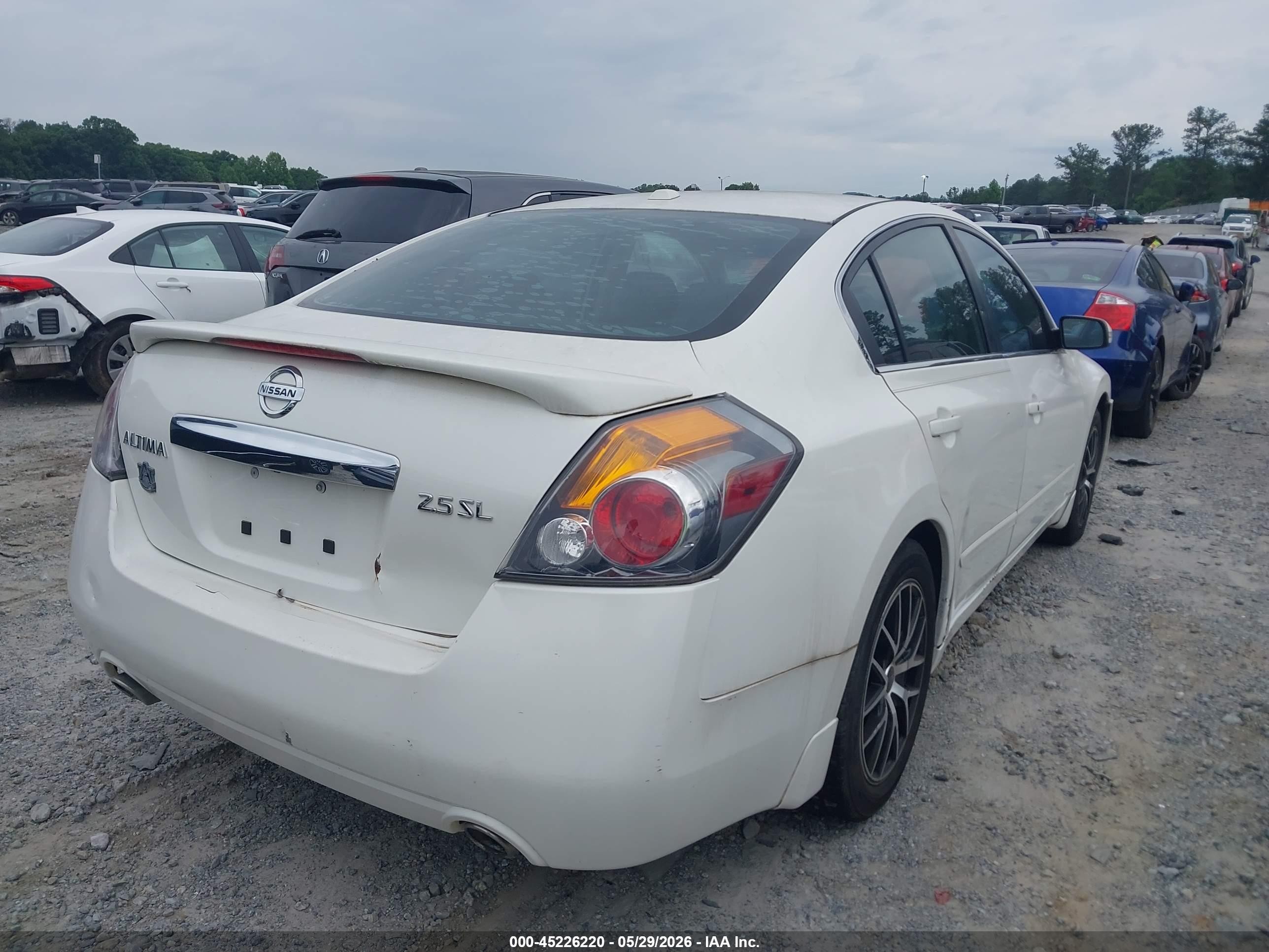 2012 Nissan Altima 2.5 S White vin: 1N4AL2AP2CC216668