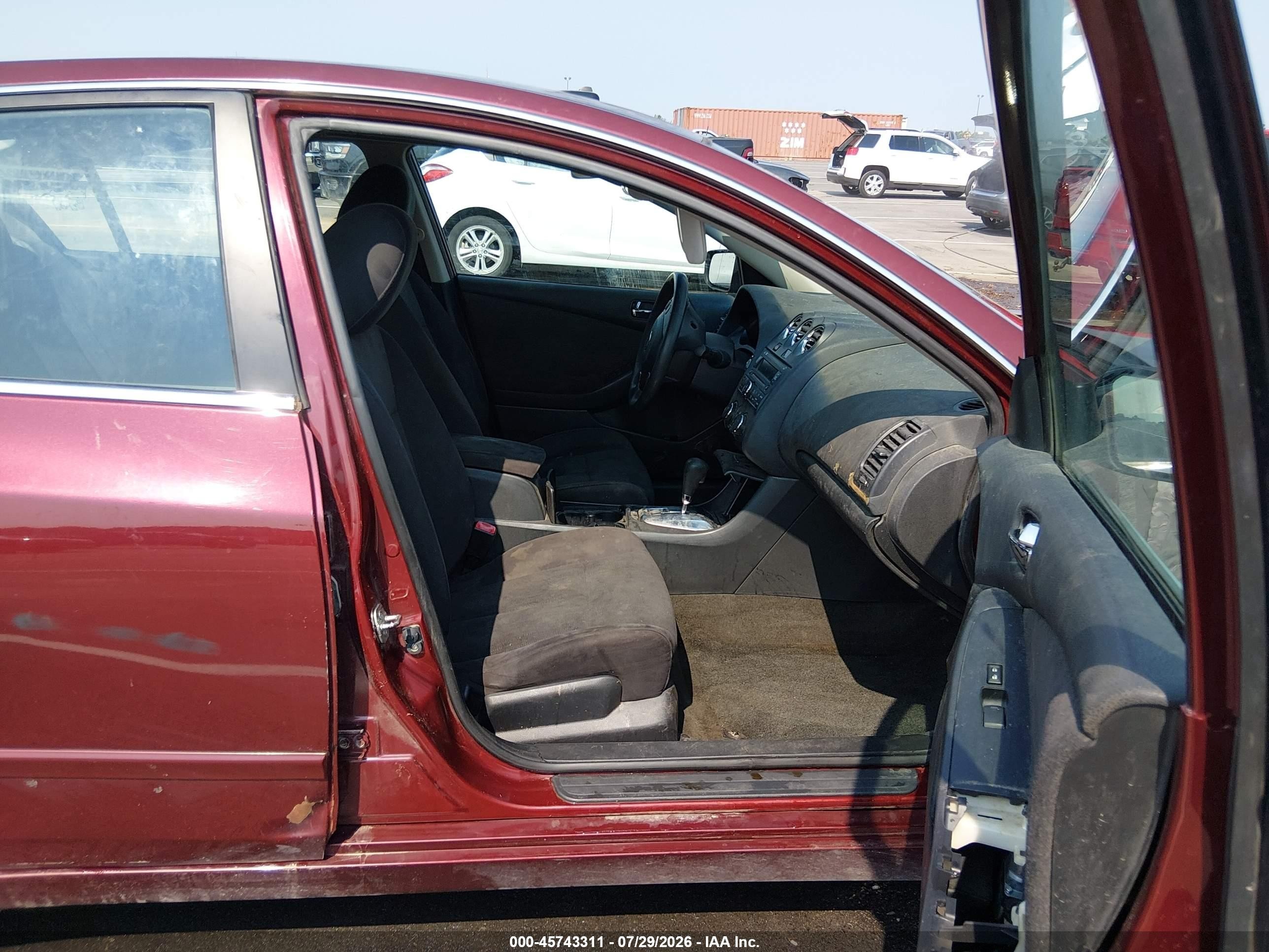 2012 Nissan Altima 2.5 S Maroon vin: 1N4AL2AP2CC235298