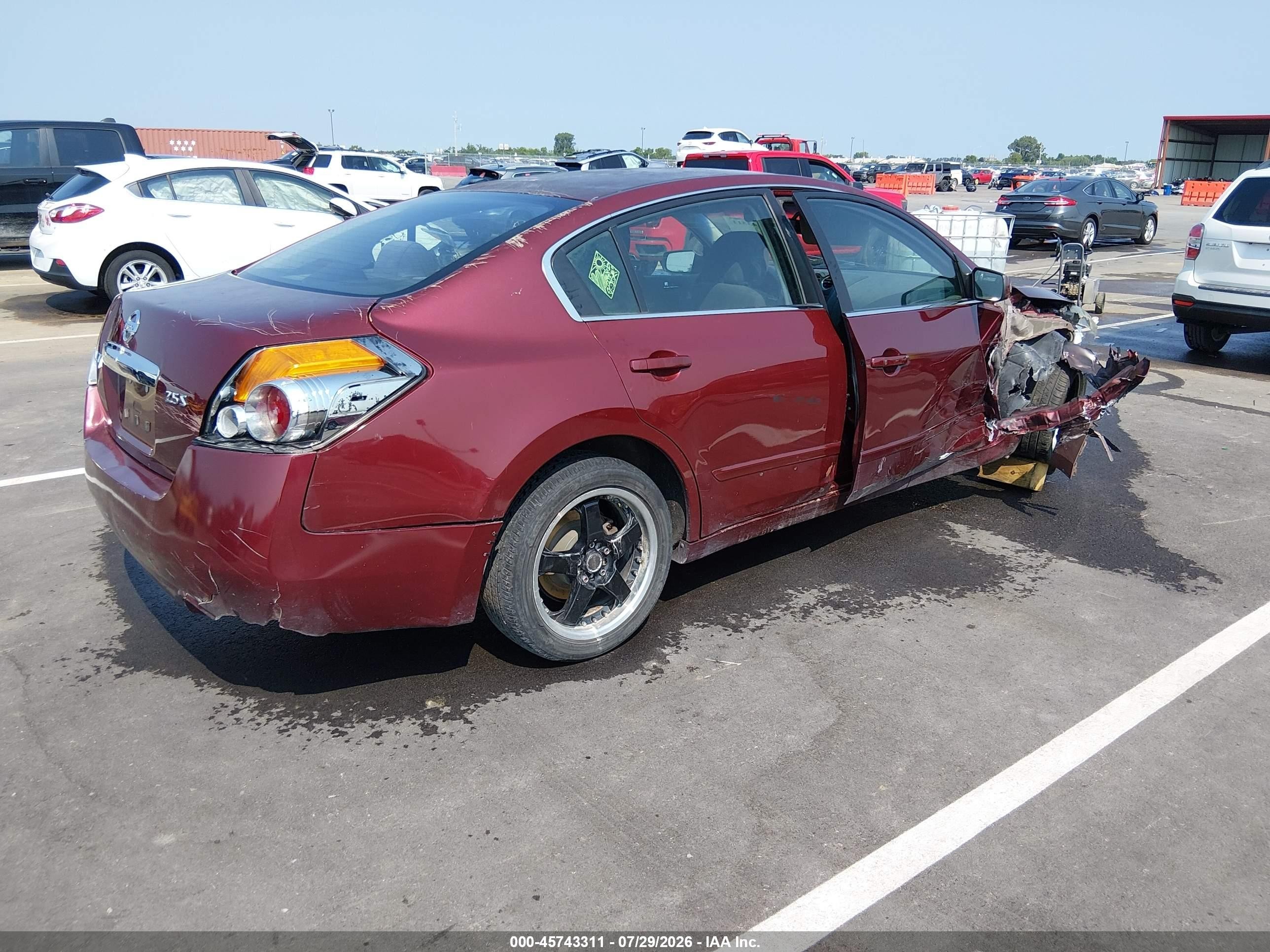 2012 Nissan Altima 2.5 S Maroon vin: 1N4AL2AP2CC235298