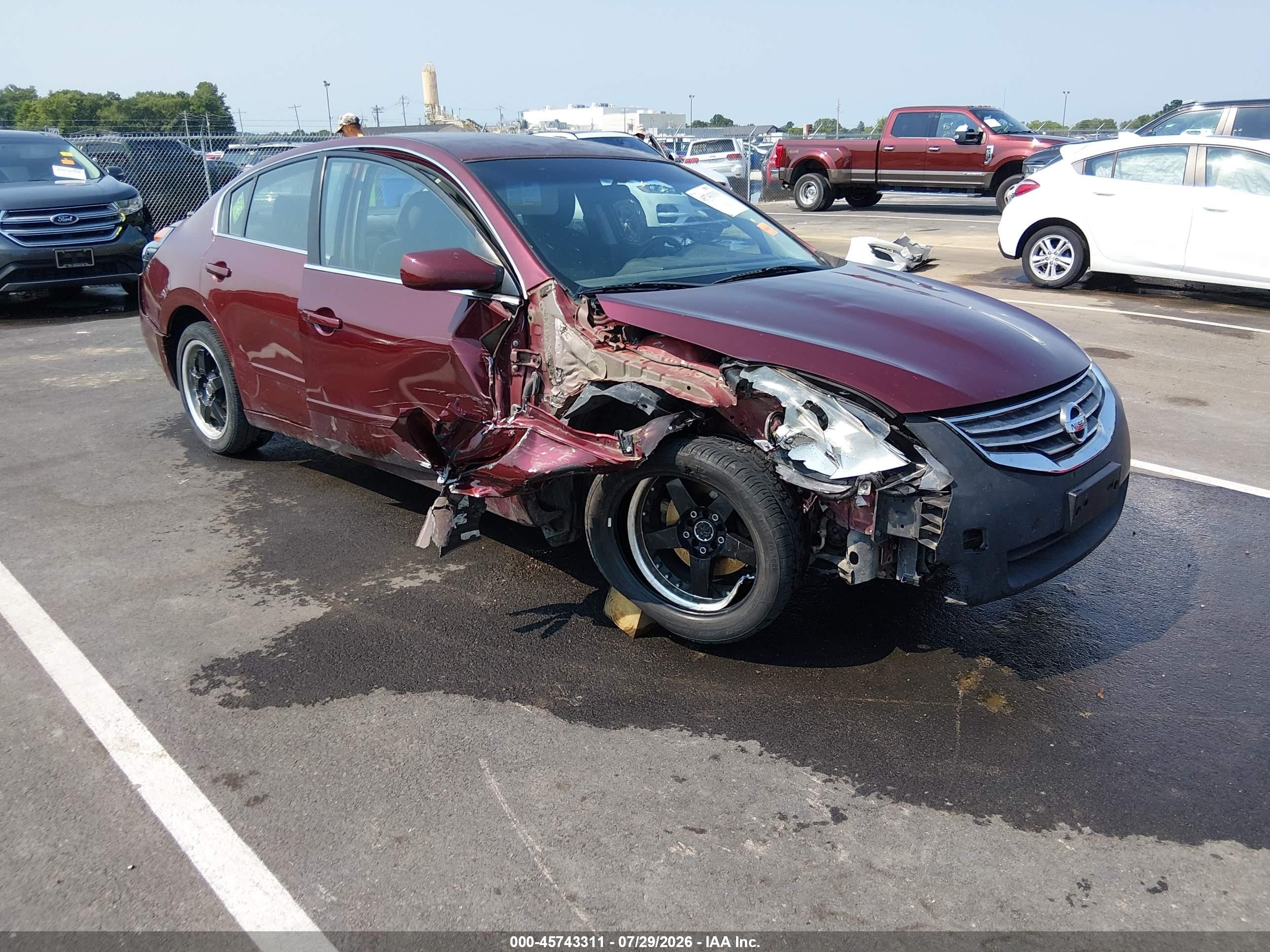 2012 Nissan Altima 2.5 S Maroon vin: 1N4AL2AP2CC235298