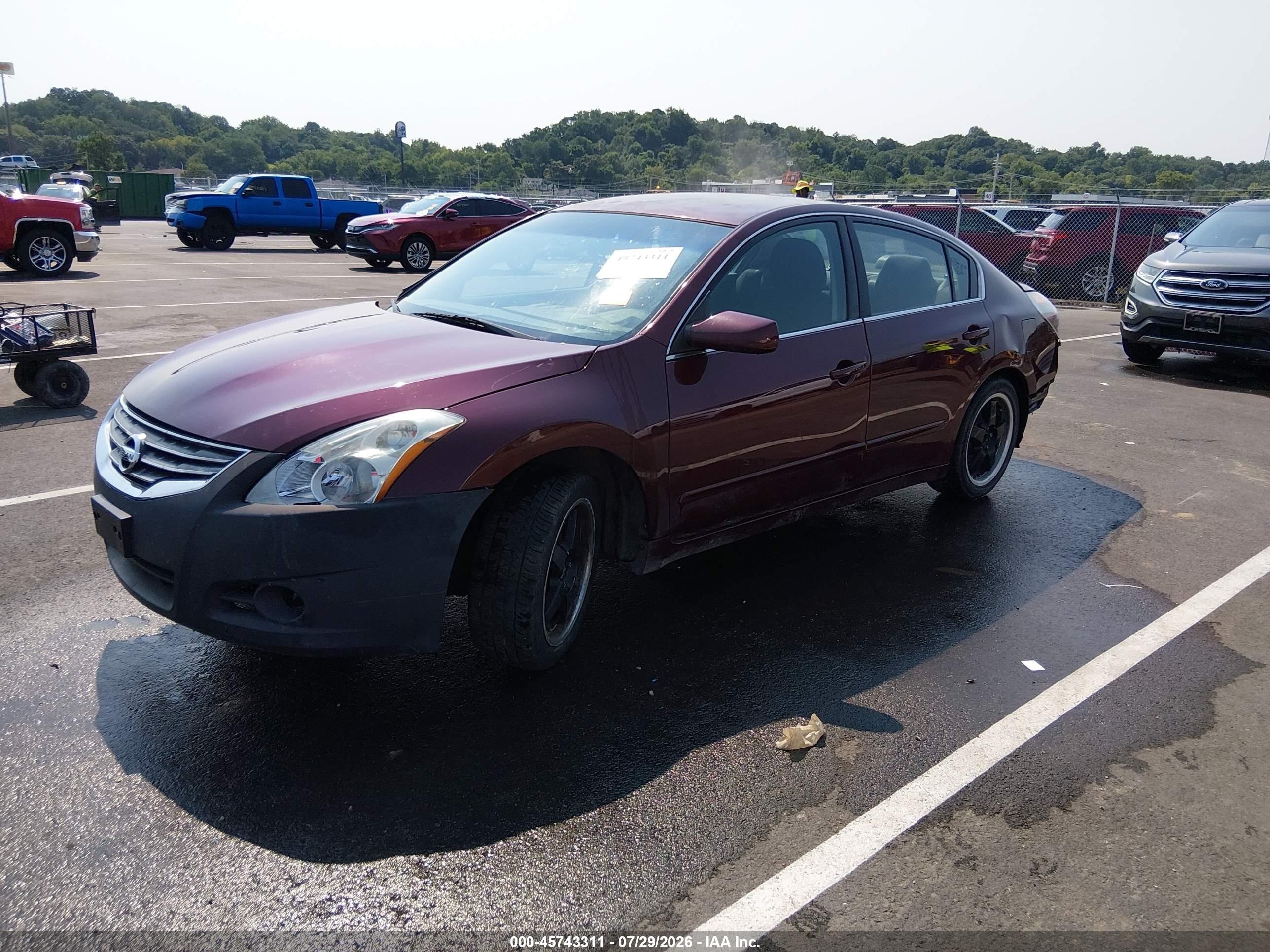 2012 Nissan Altima 2.5 S Maroon vin: 1N4AL2AP2CC235298