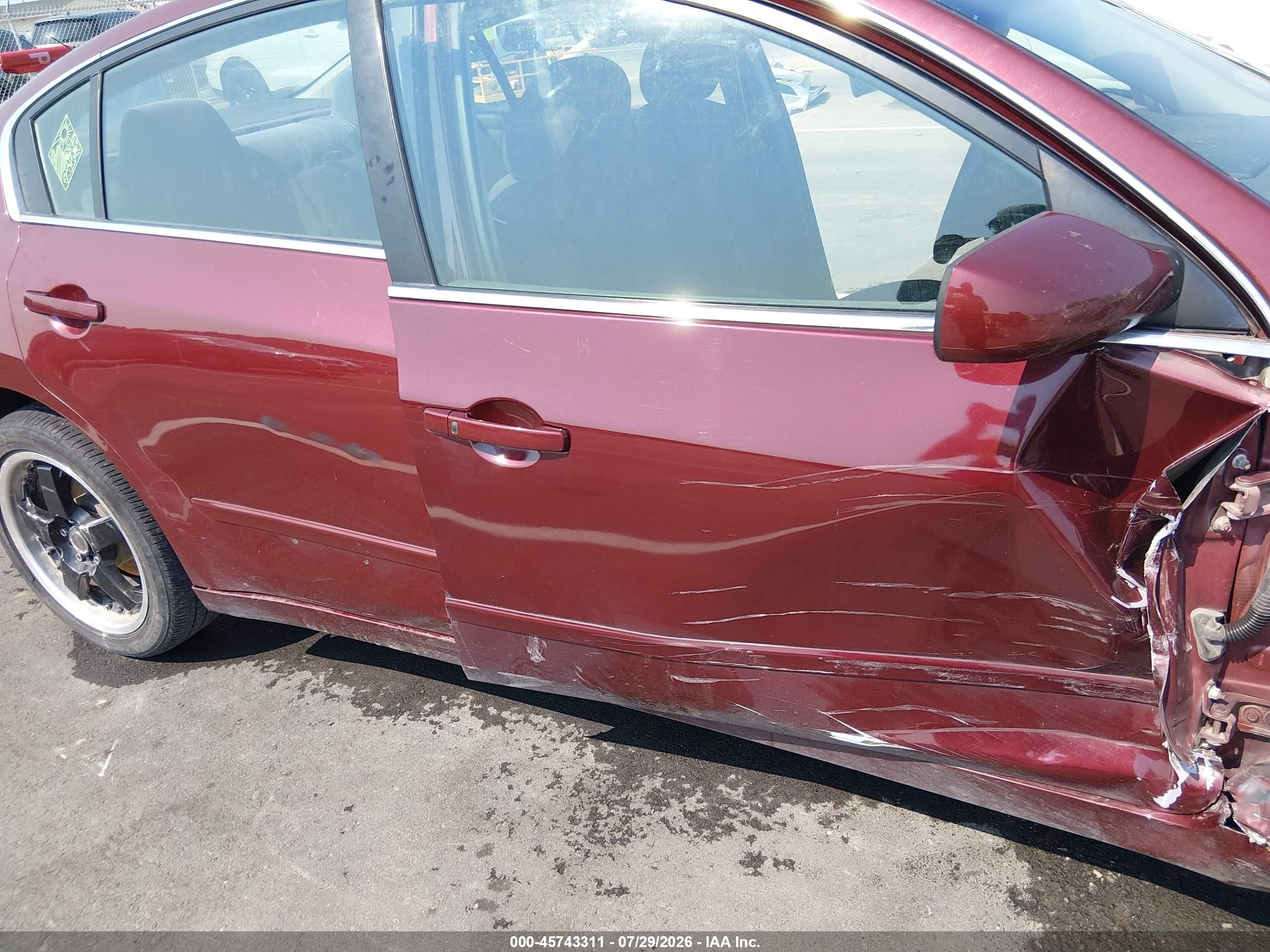 2012 Nissan Altima 2.5 S Maroon vin: 1N4AL2AP2CC235298