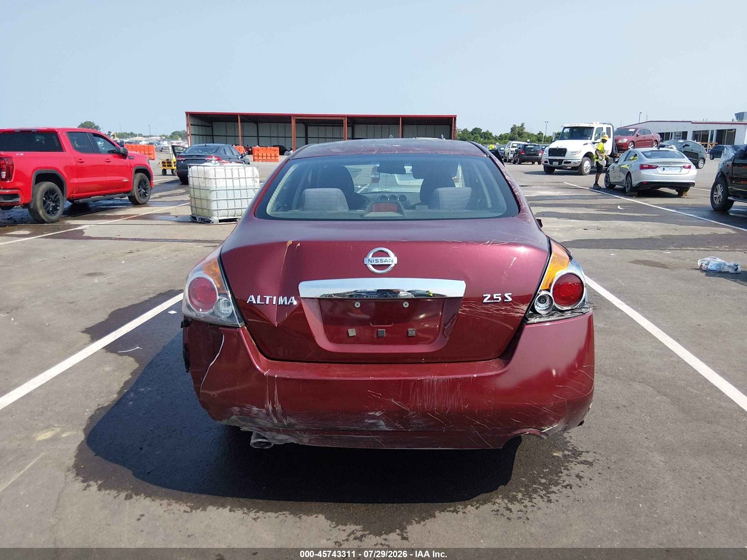 2012 Nissan Altima 2.5 S Maroon vin: 1N4AL2AP2CC235298