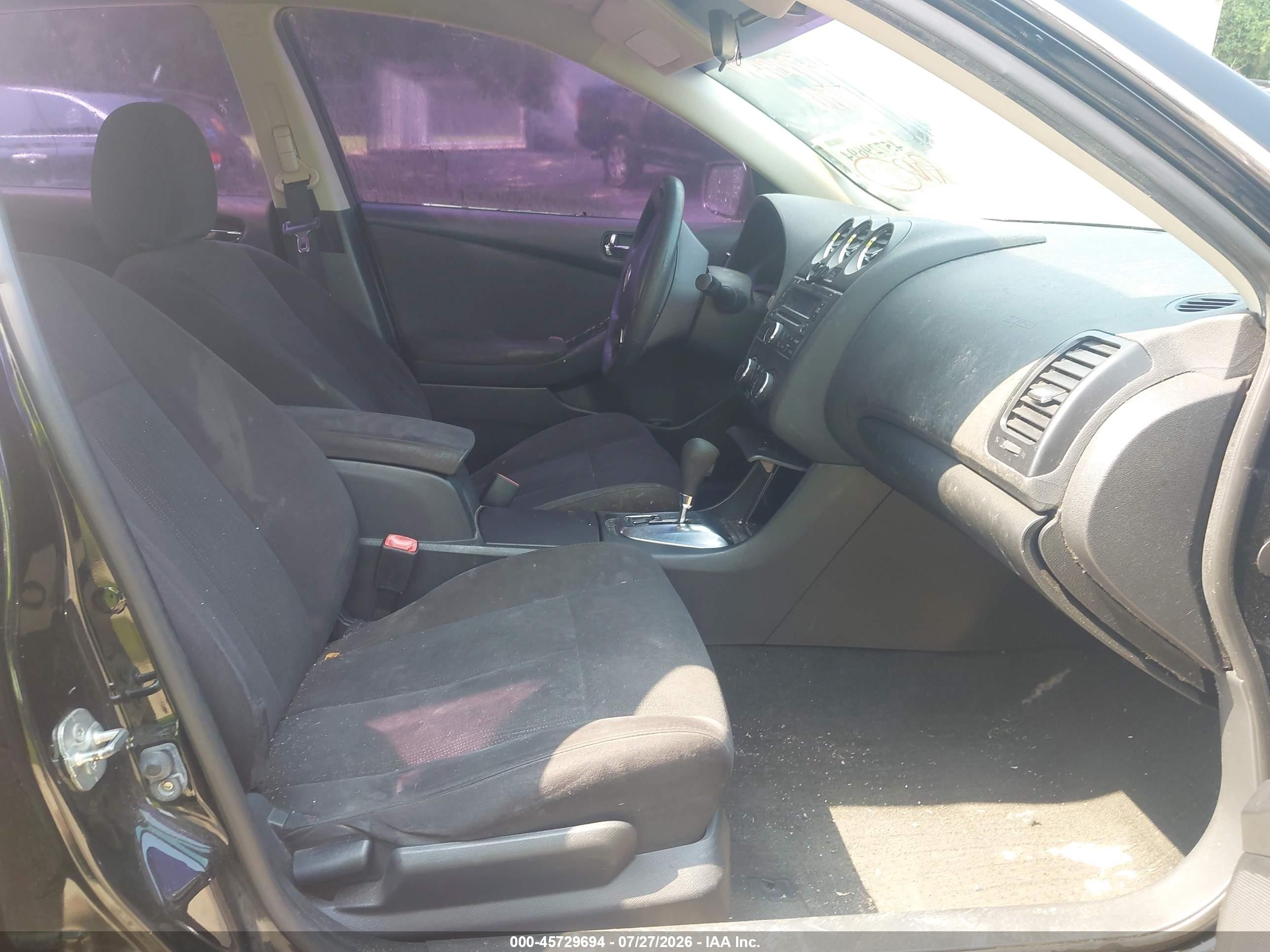 2012 Nissan Altima 2.5 S Black vin: 1N4AL2AP2CN430600