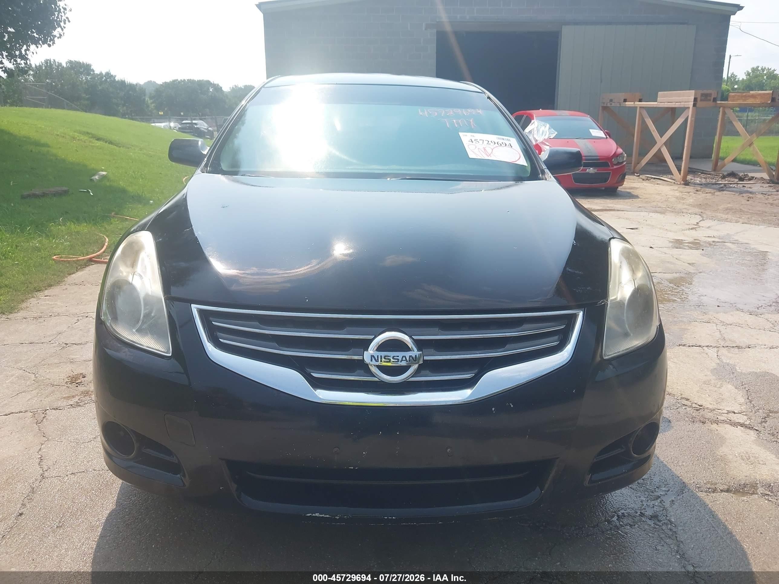 2012 Nissan Altima 2.5 S Black vin: 1N4AL2AP2CN430600