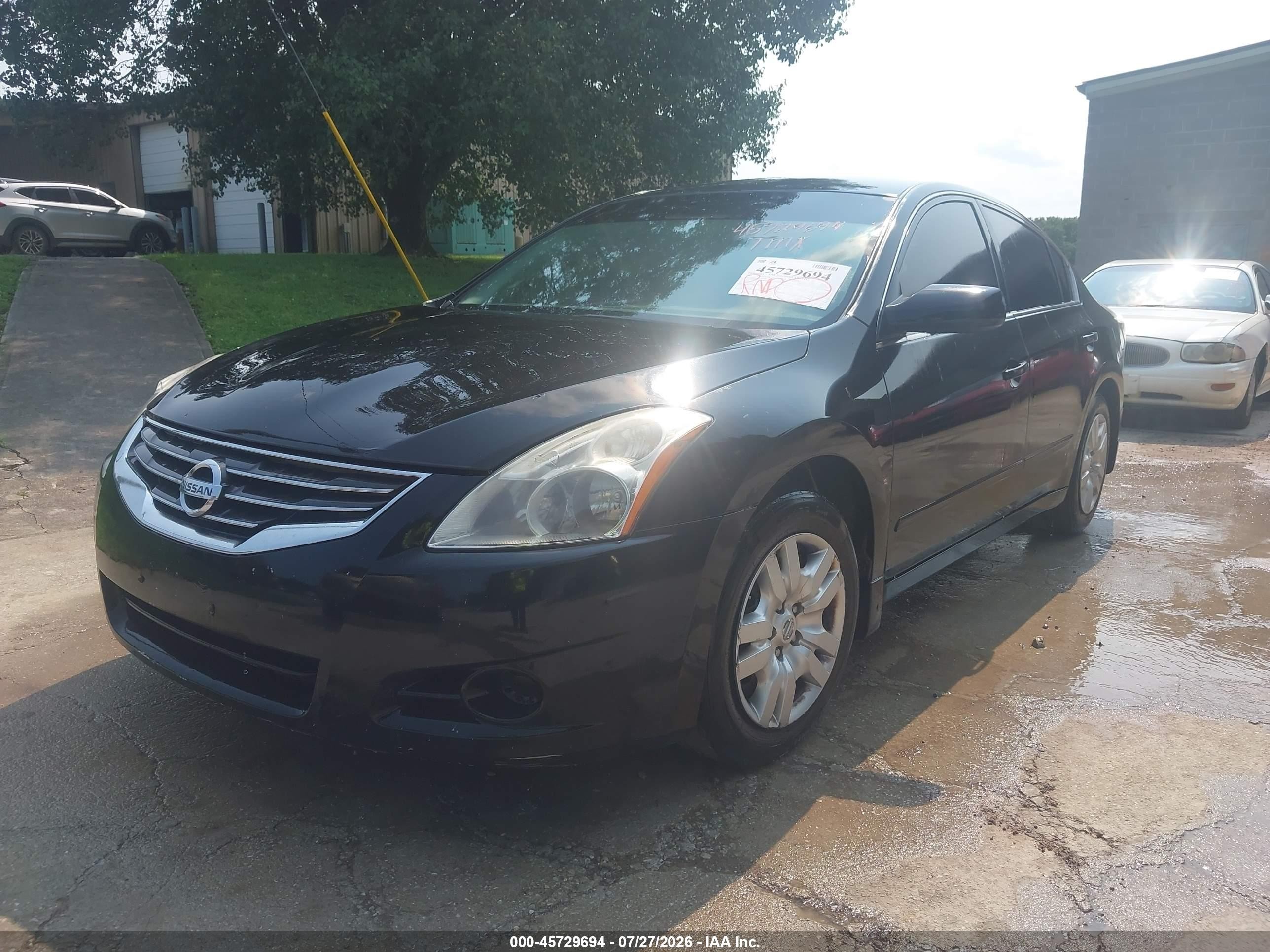 2012 Nissan Altima 2.5 S Black vin: 1N4AL2AP2CN430600