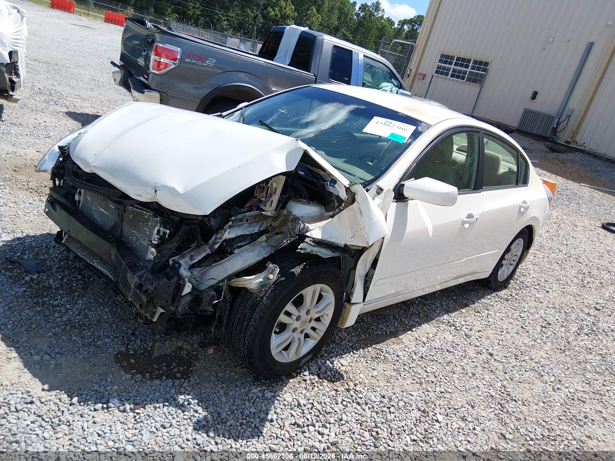 2012 Nissan Altima 2.5 S White vin: 1N4AL2AP2CN431102