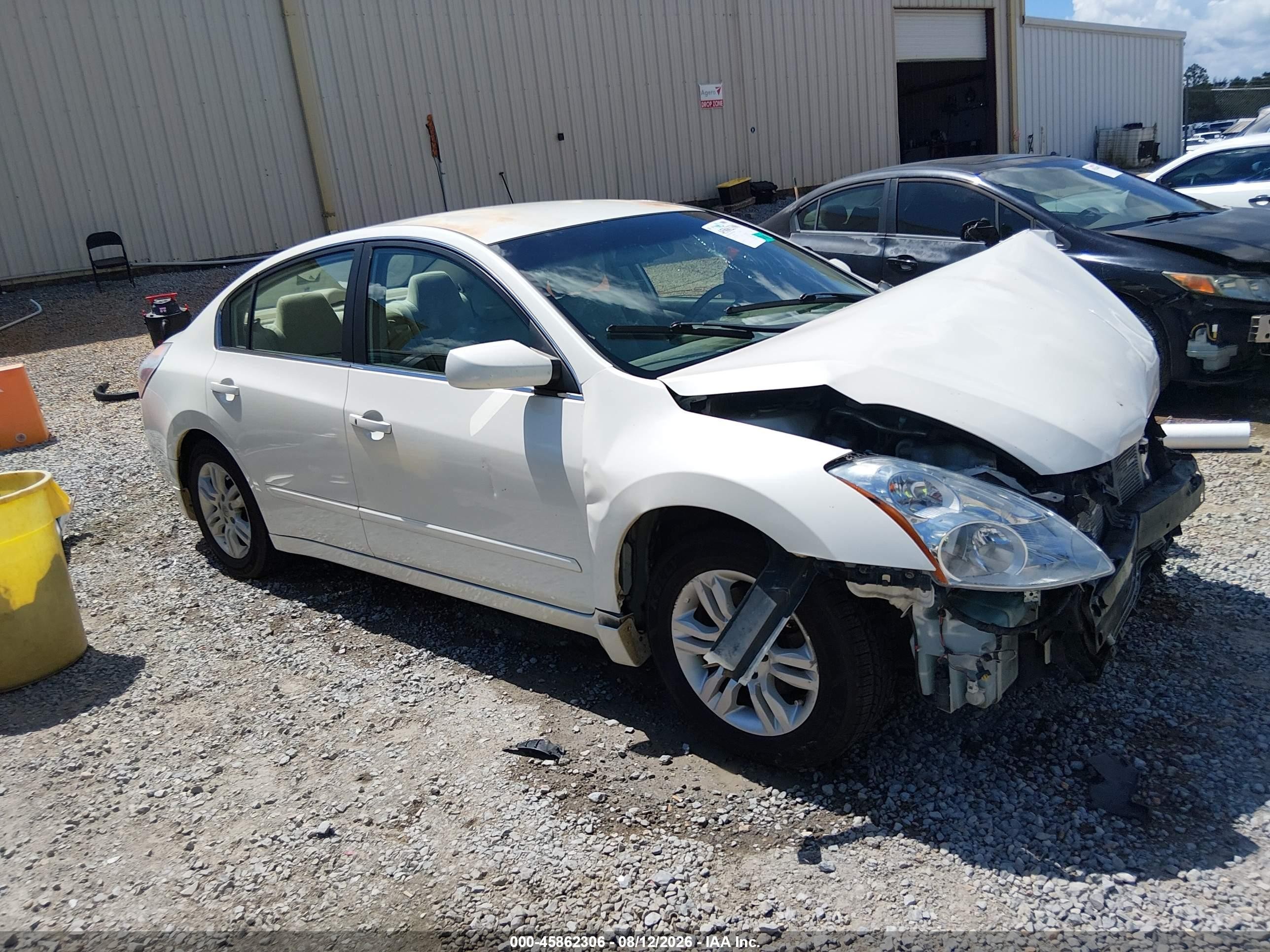 2012 Nissan Altima 2.5 S White vin: 1N4AL2AP2CN431102
