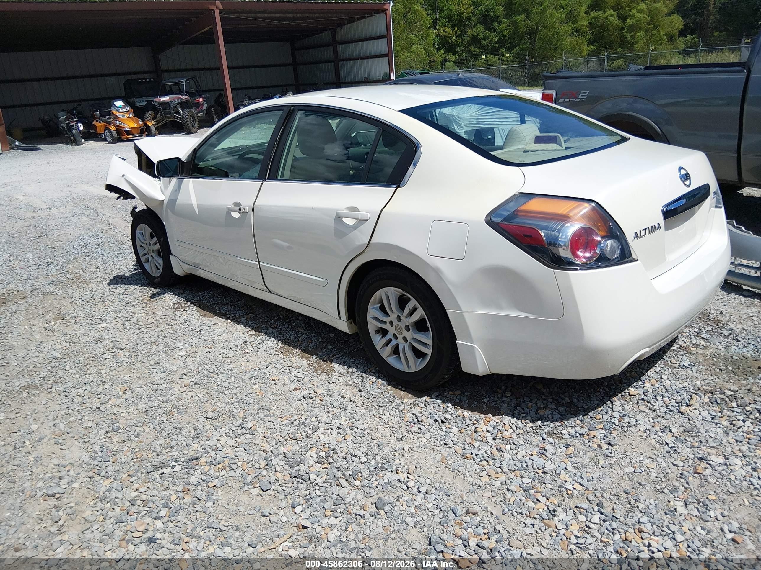 2012 Nissan Altima 2.5 S White vin: 1N4AL2AP2CN431102