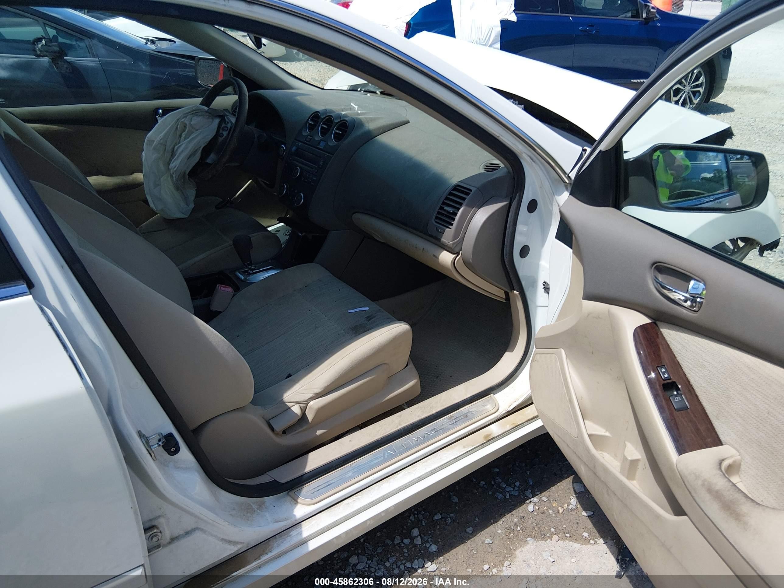 2012 Nissan Altima 2.5 S White vin: 1N4AL2AP2CN431102