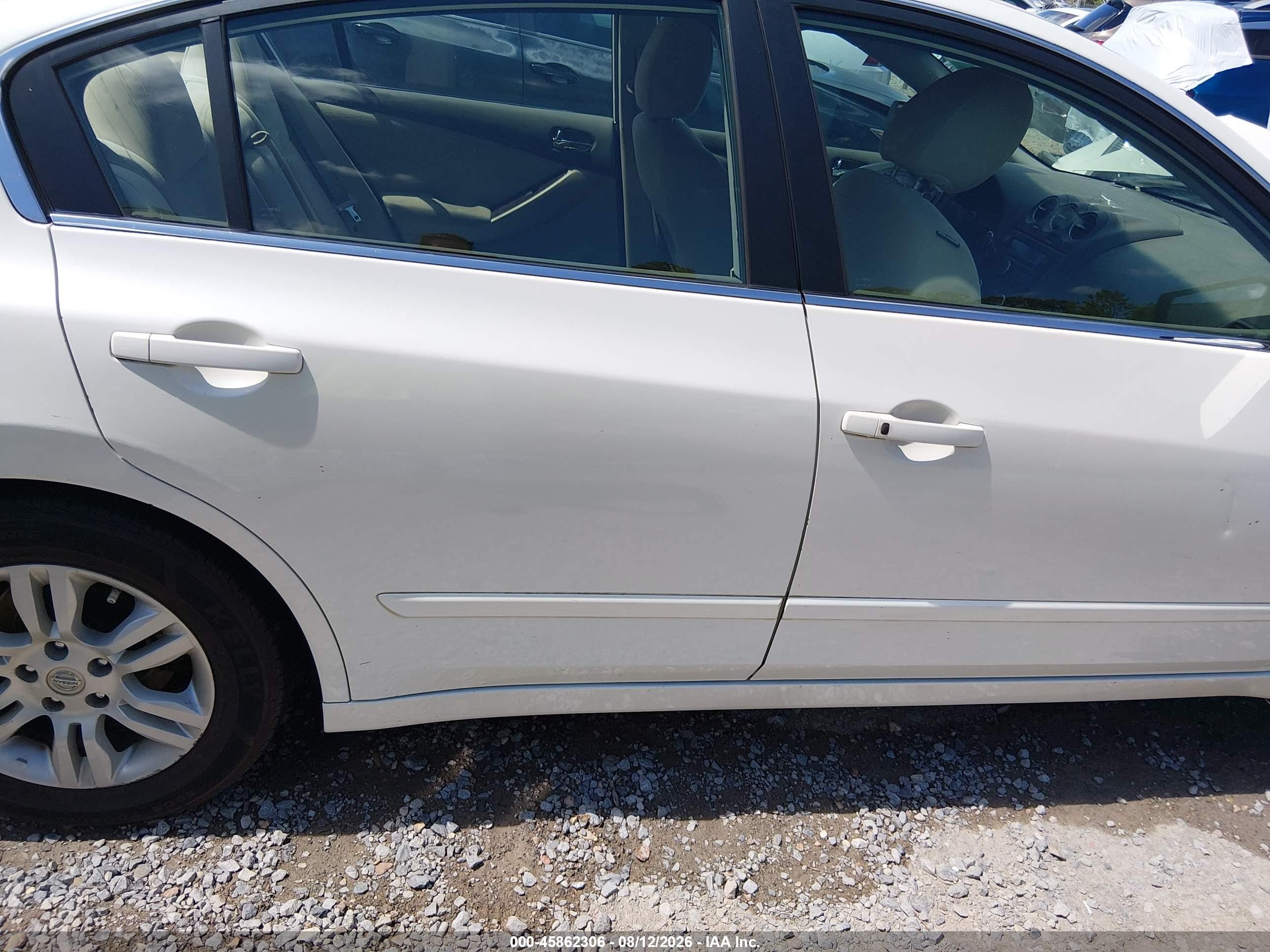 2012 Nissan Altima 2.5 S White vin: 1N4AL2AP2CN431102