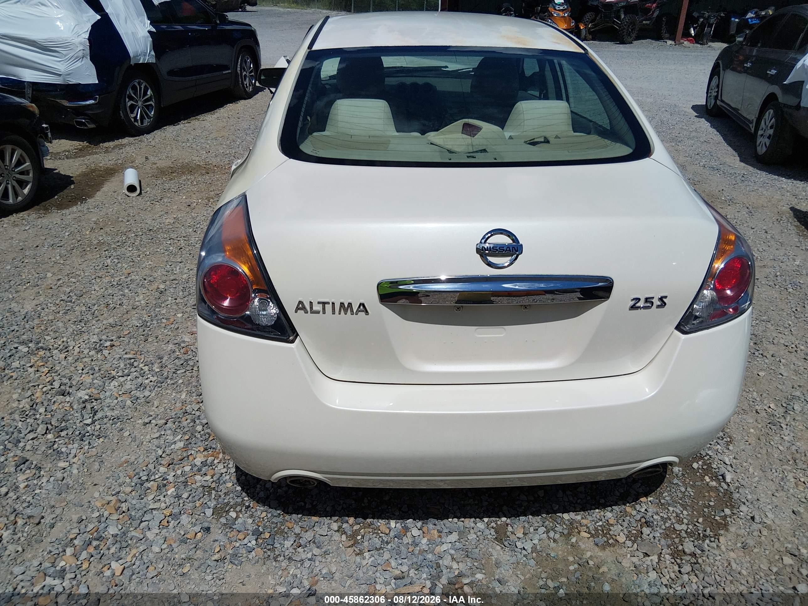 2012 Nissan Altima 2.5 S White vin: 1N4AL2AP2CN431102