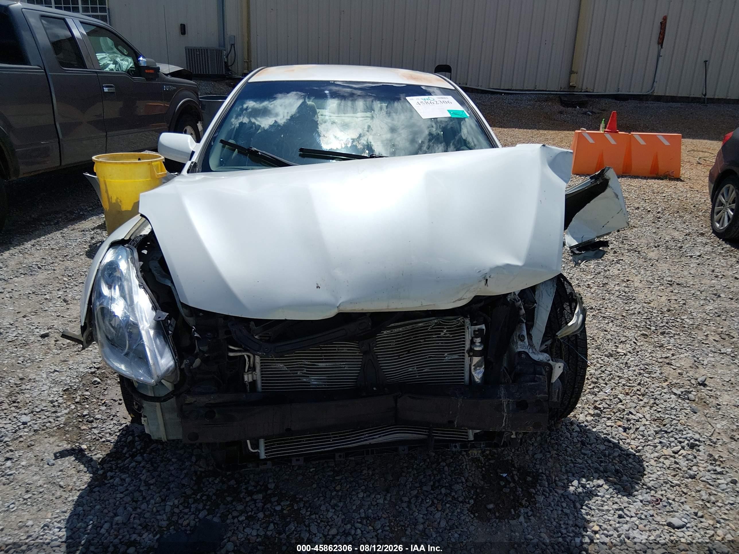 2012 Nissan Altima 2.5 S White vin: 1N4AL2AP2CN431102