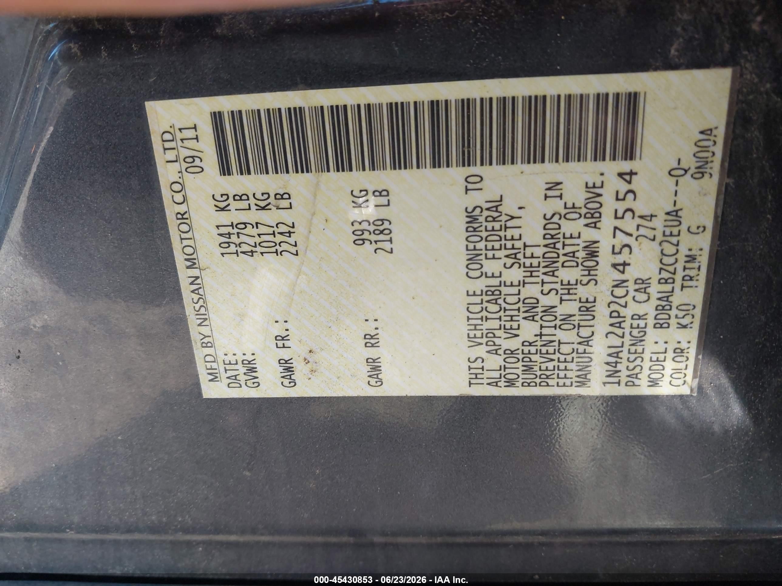 2012 Nissan Altima 2.5 S Gray vin: 1N4AL2AP2CN457554