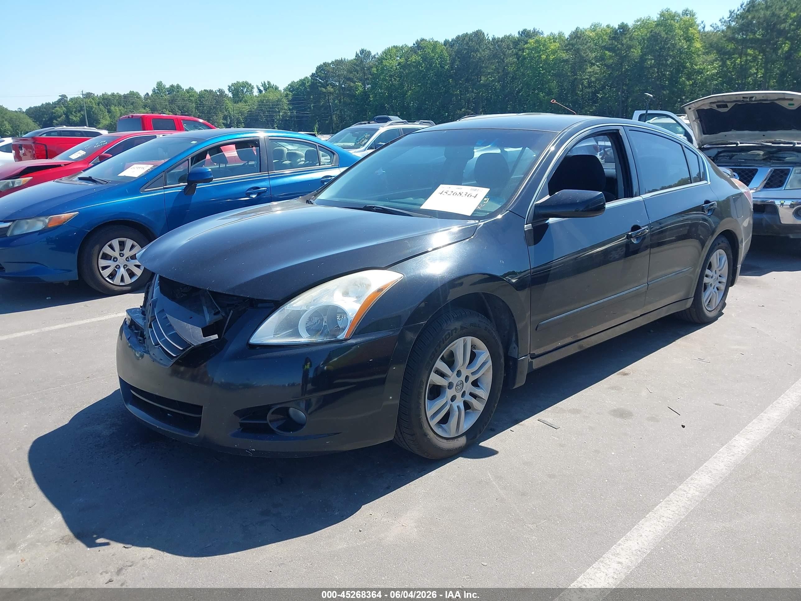 2012 Nissan Altima 2.5 S Black vin: 1N4AL2AP2CN533693