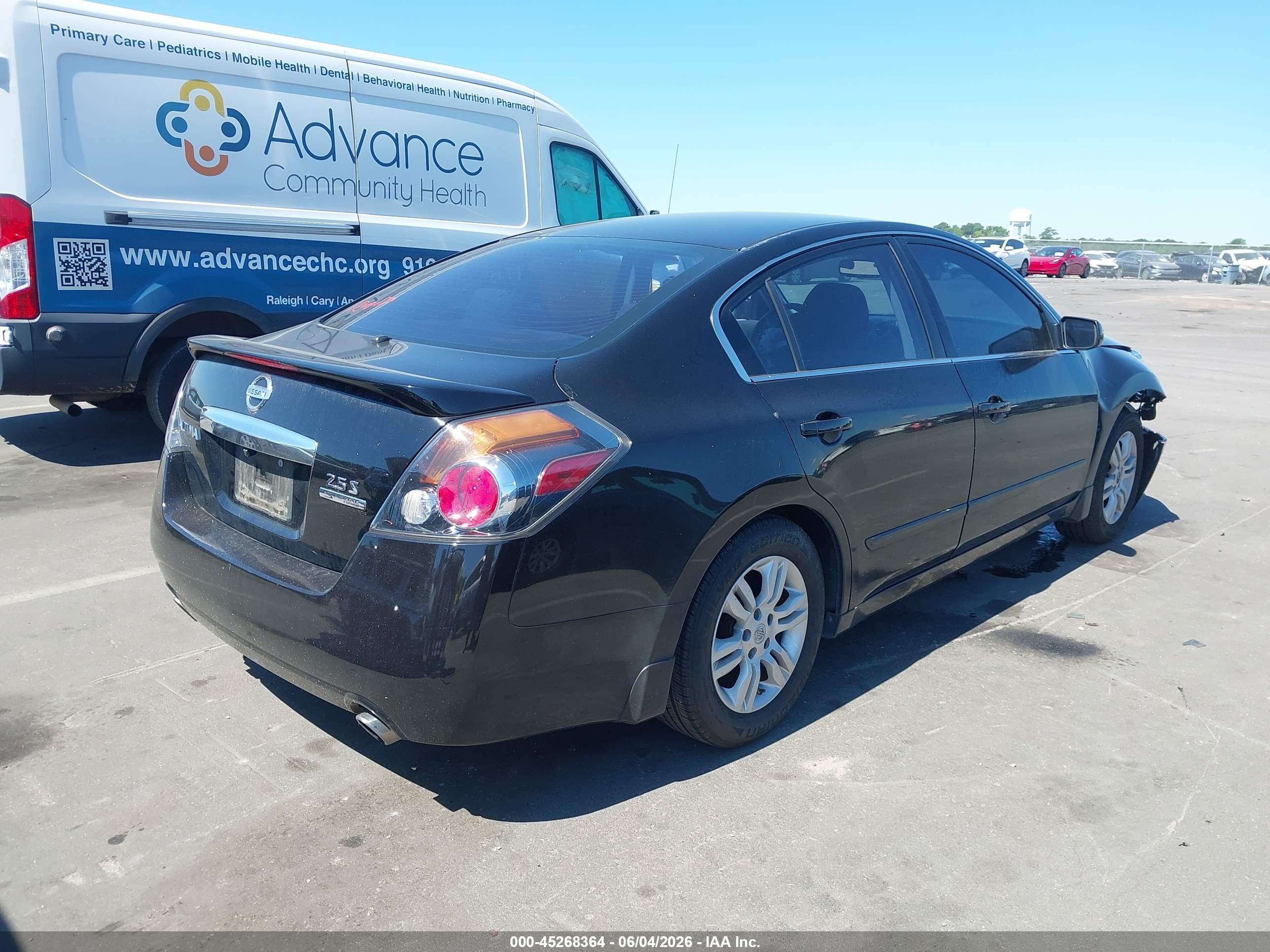 2012 Nissan Altima 2.5 S Black vin: 1N4AL2AP2CN533693