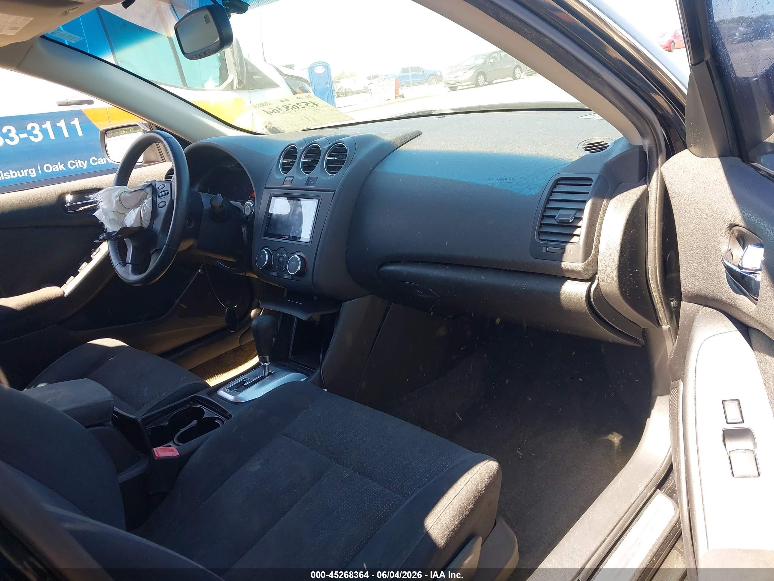 2012 Nissan Altima 2.5 S Black vin: 1N4AL2AP2CN533693