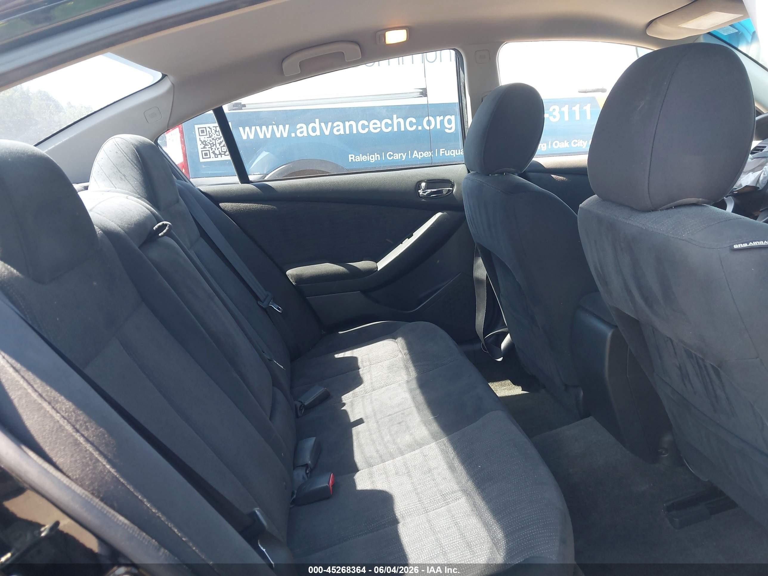 2012 Nissan Altima 2.5 S Black vin: 1N4AL2AP2CN533693