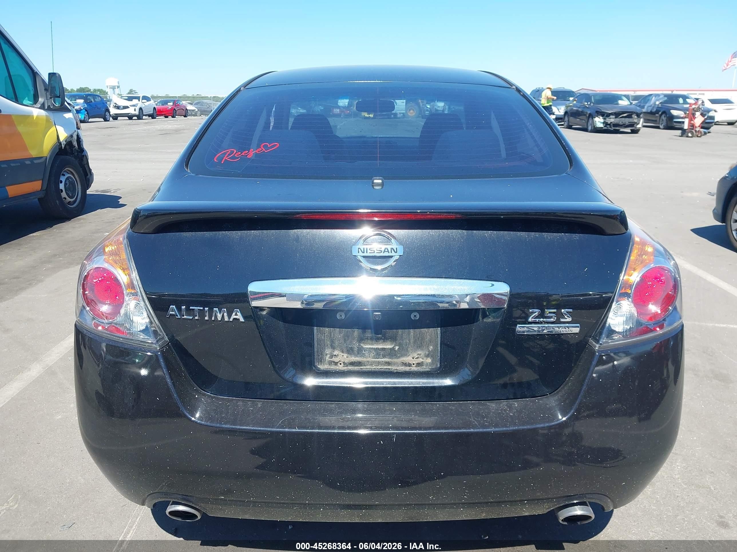2012 Nissan Altima 2.5 S Black vin: 1N4AL2AP2CN533693