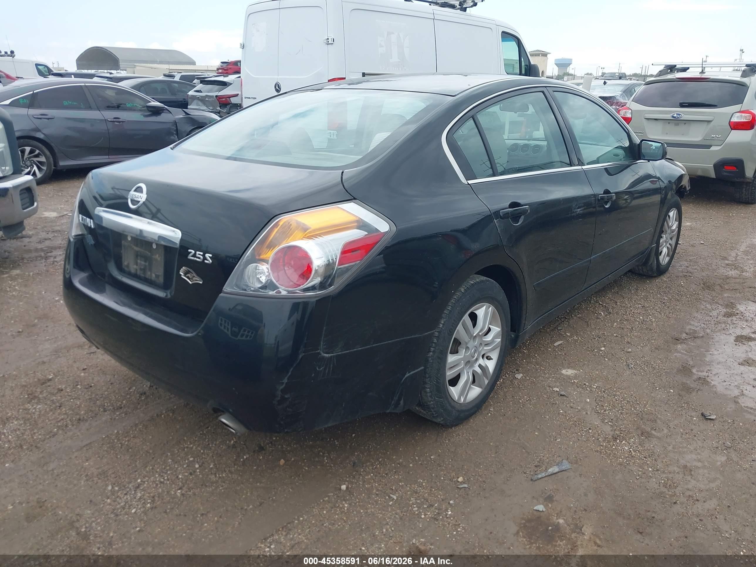 2012 Nissan Altima 2.5 S Black vin: 1N4AL2AP2CN561090