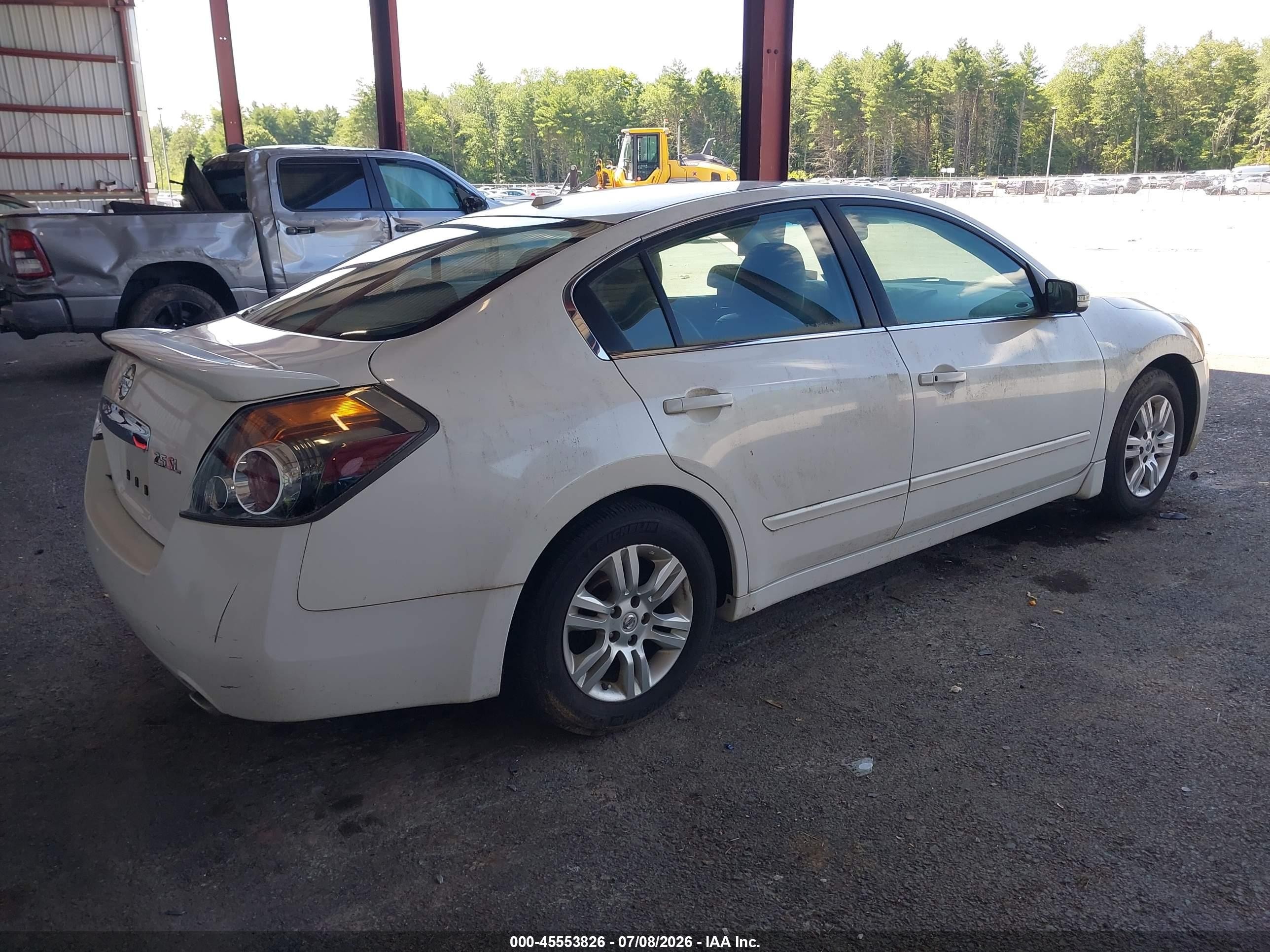 2010 Nissan Altima 2.5 S White vin: 1N4AL2AP3AC148278