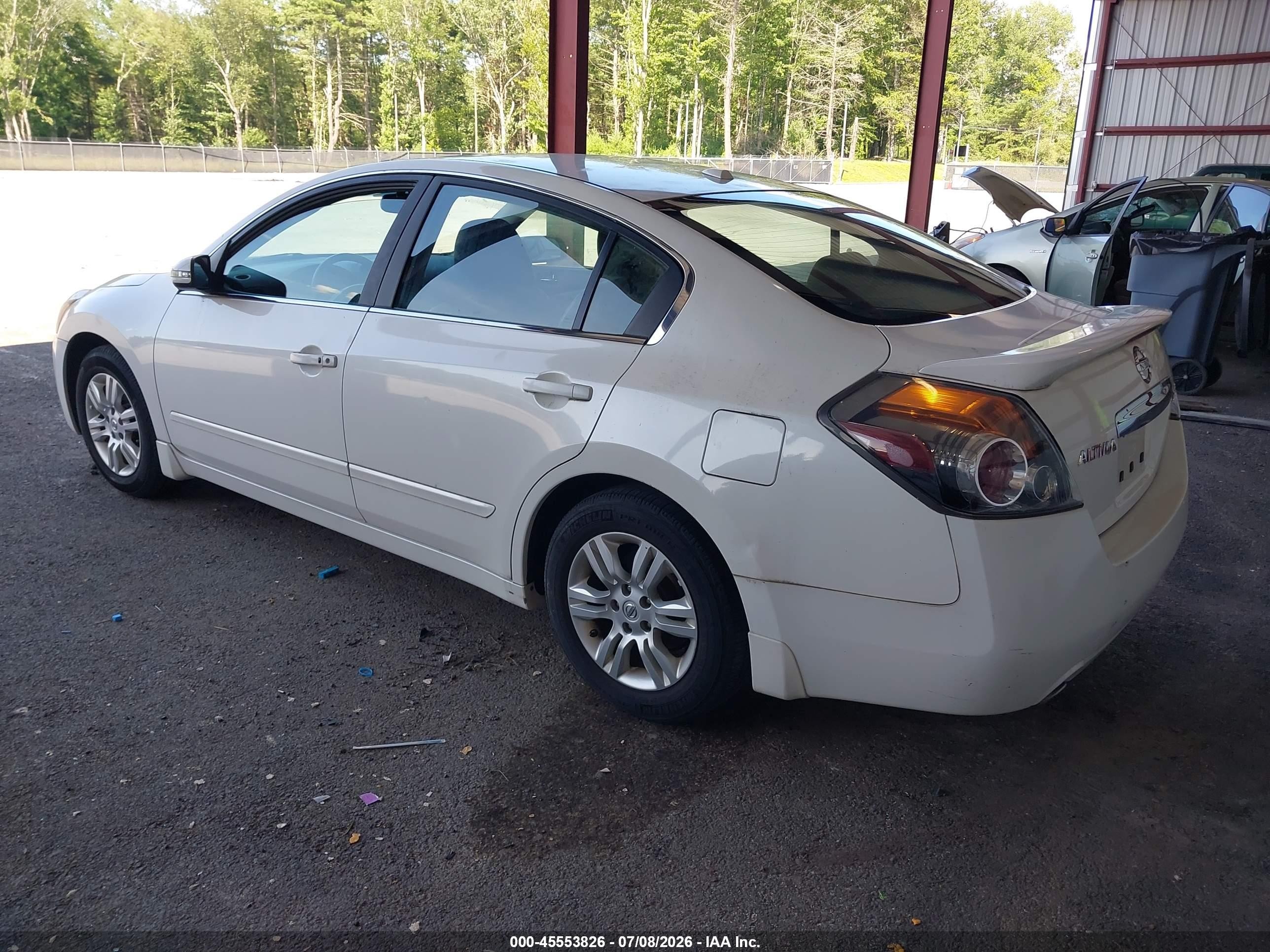 2010 Nissan Altima 2.5 S White vin: 1N4AL2AP3AC148278