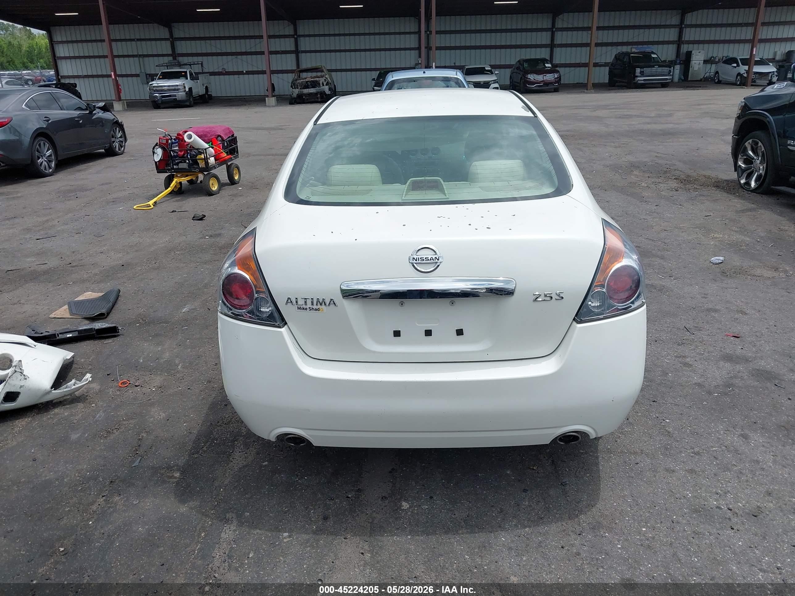 2010 Nissan Altima 2.5 S Белый vin: 1N4AL2AP3AC186657