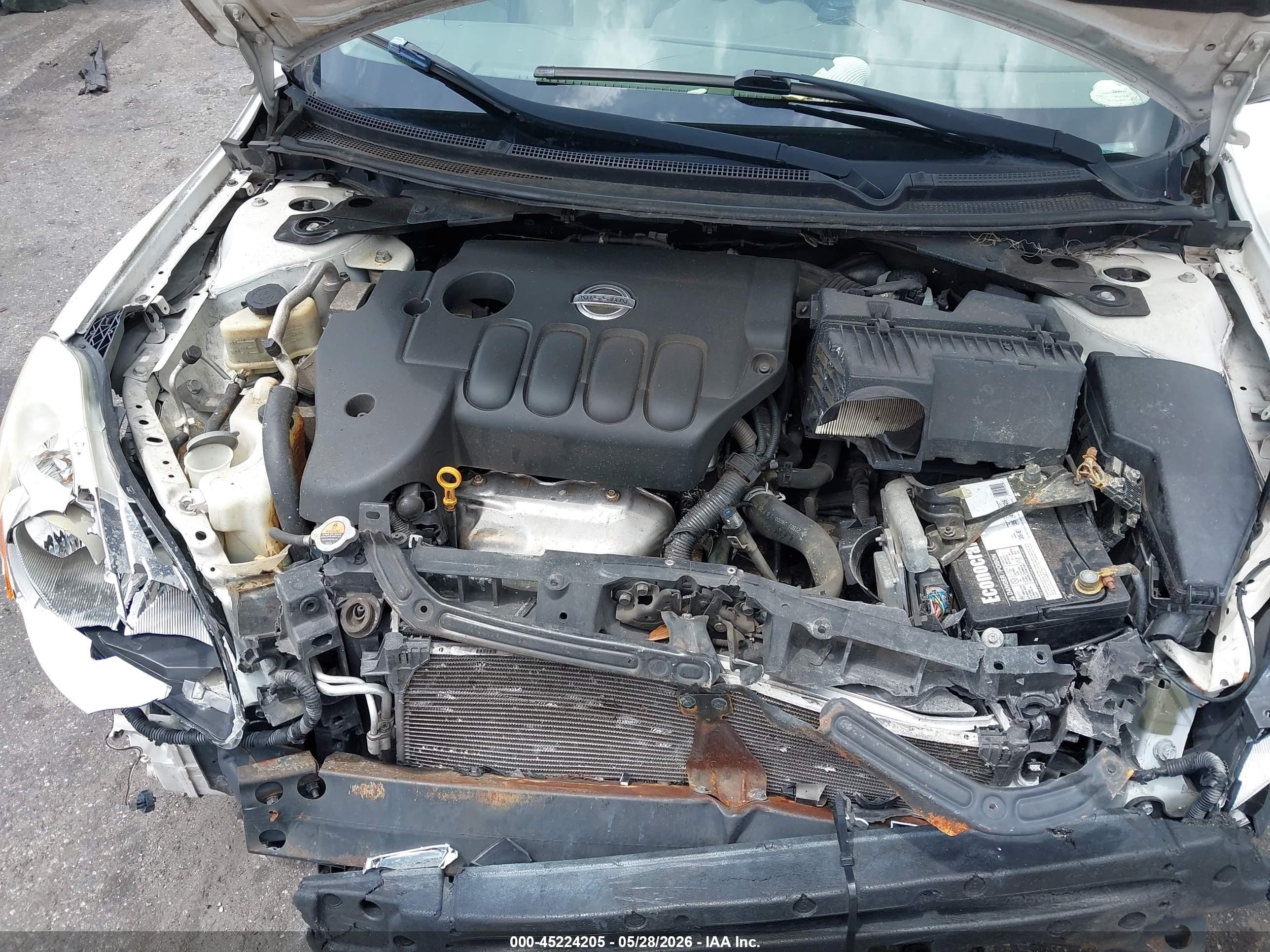 2010 Nissan Altima 2.5 S Белый vin: 1N4AL2AP3AC186657