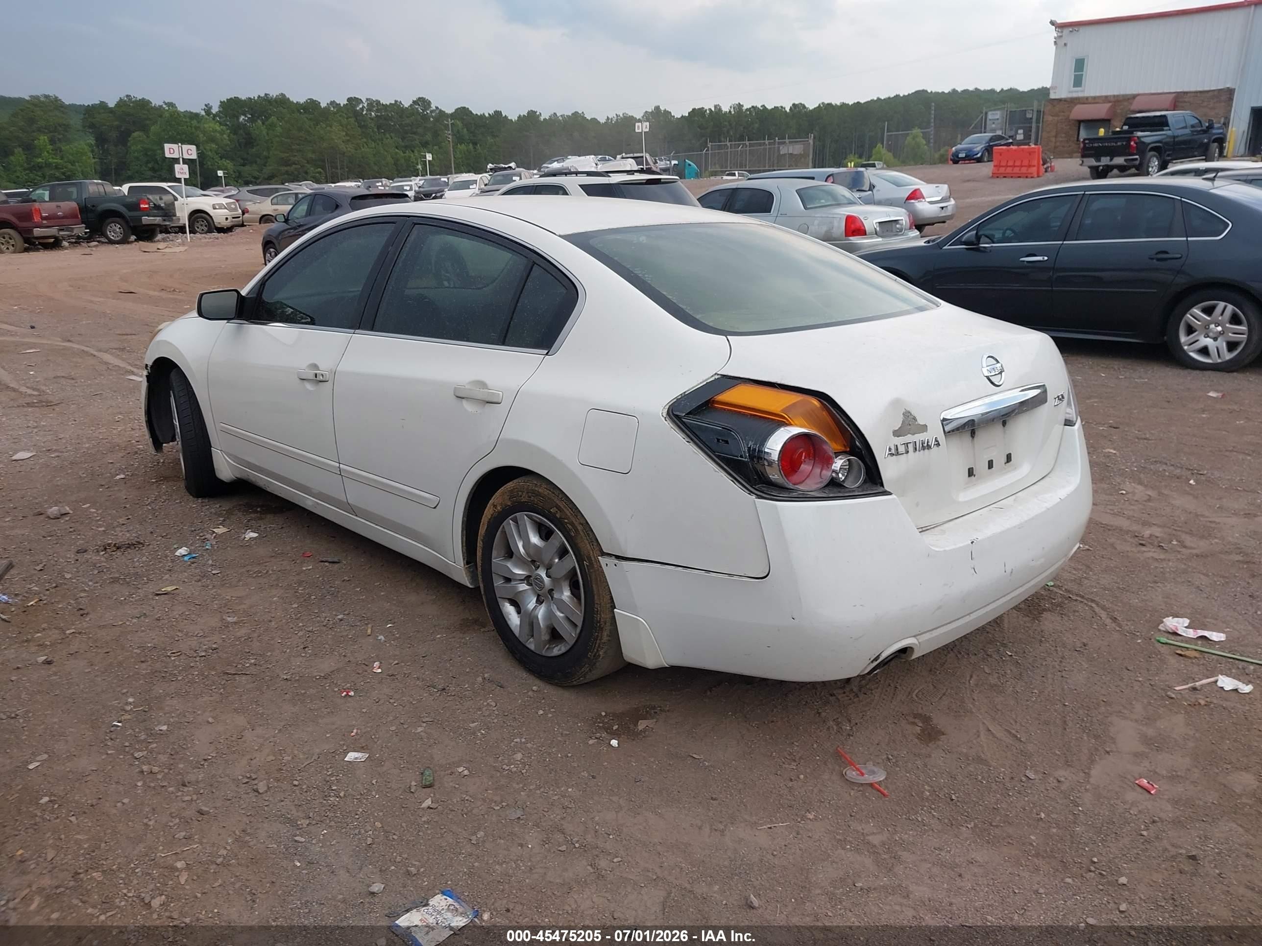 2010 Nissan Altima 2.5 S White vin: 1N4AL2AP3AC187646