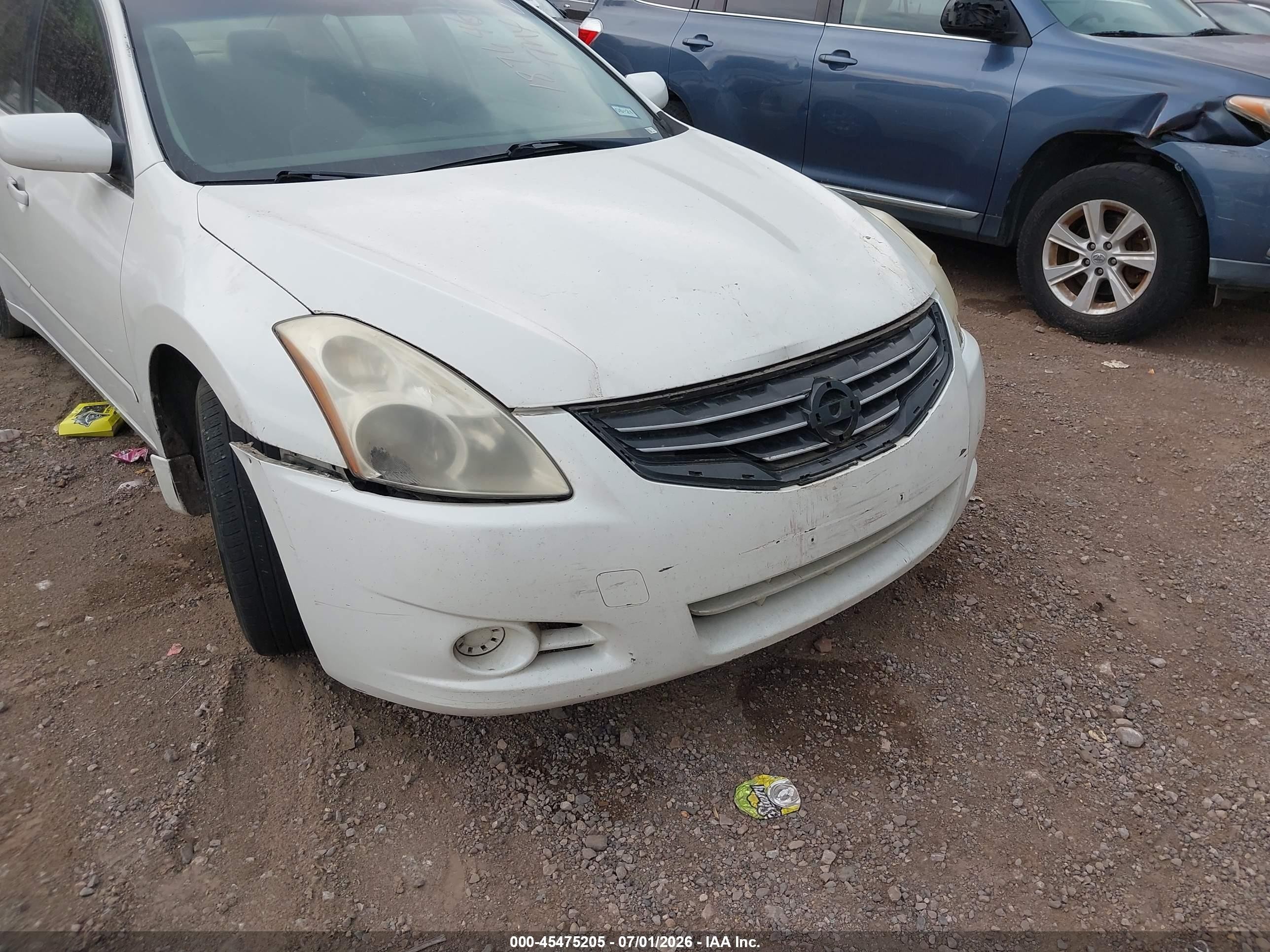 2010 Nissan Altima 2.5 S White vin: 1N4AL2AP3AC187646