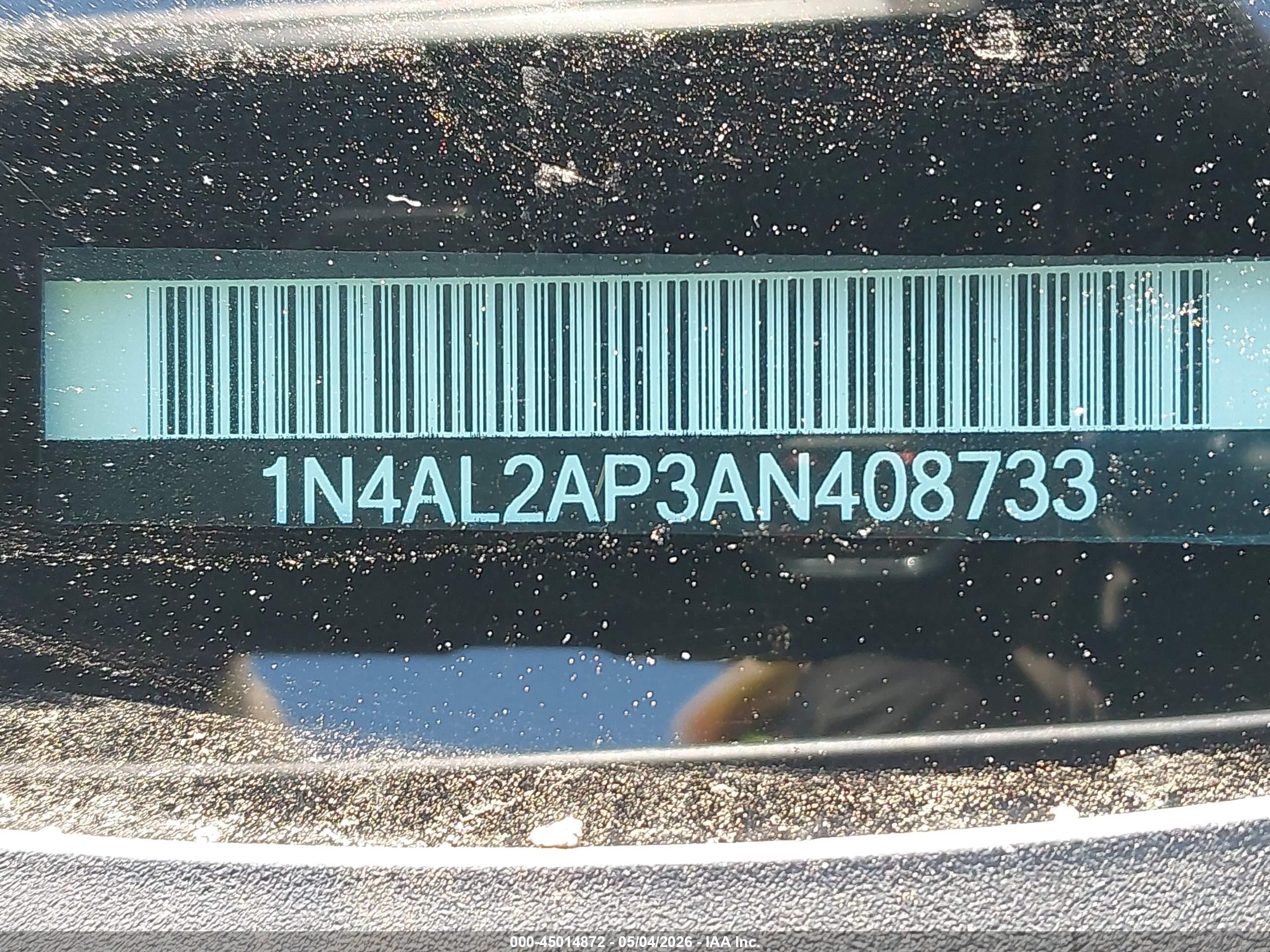 2010 Nissan Altima 2.5 S Gray vin: 1N4AL2AP3AN408733