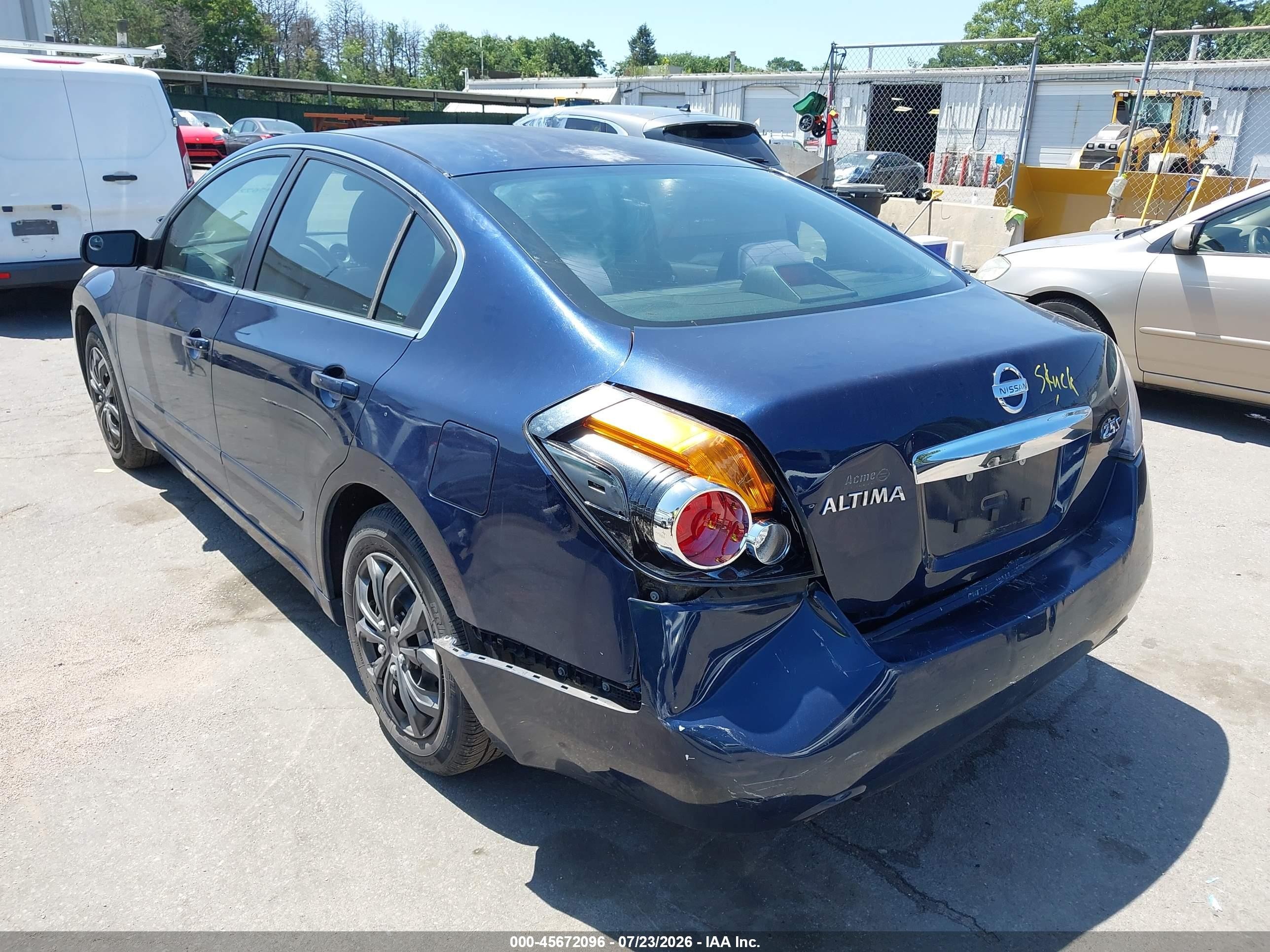 2010 Nissan Altima 2.5 S Blue vin: 1N4AL2AP3AN423491
