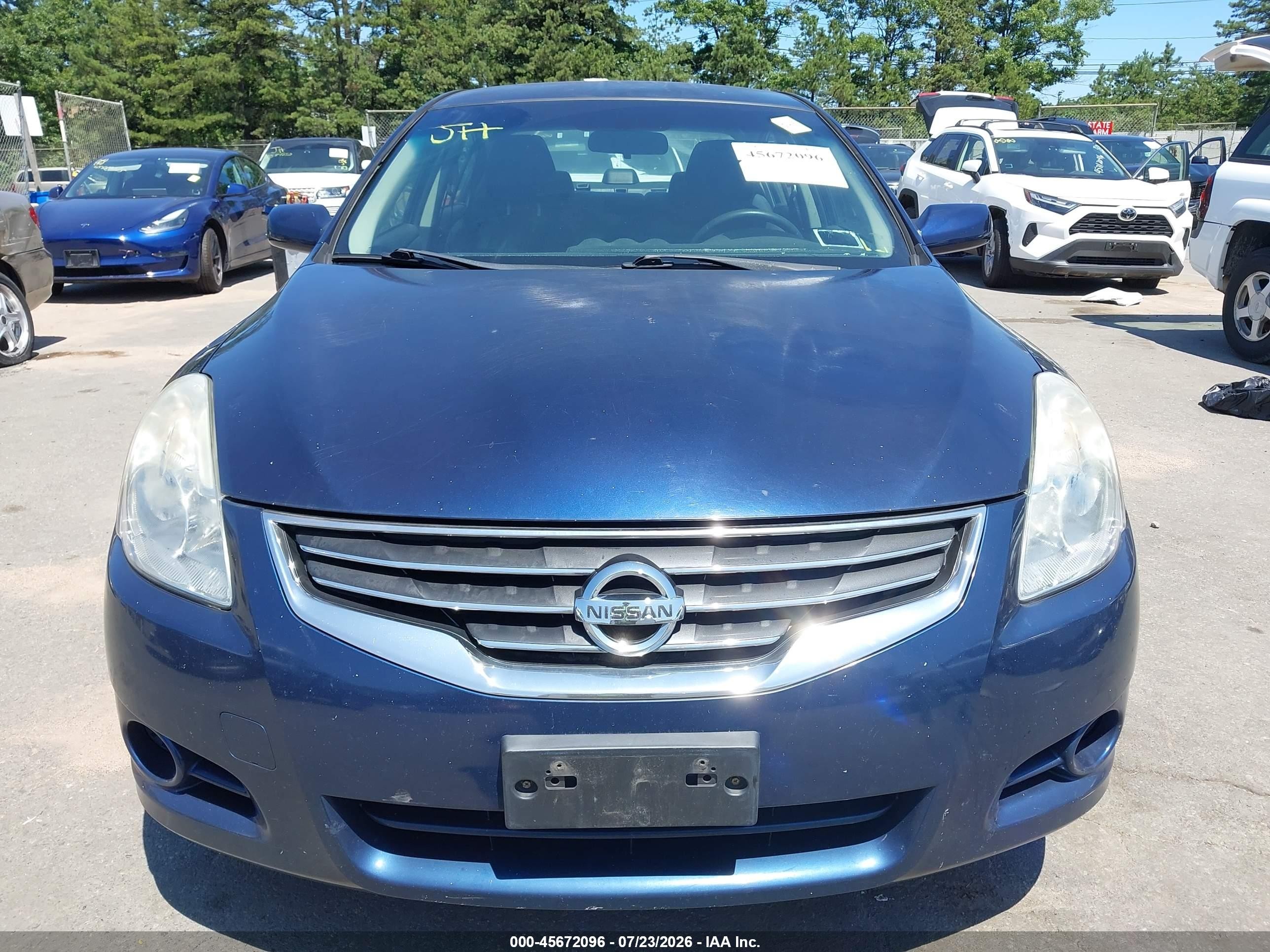 2010 Nissan Altima 2.5 S Blue vin: 1N4AL2AP3AN423491