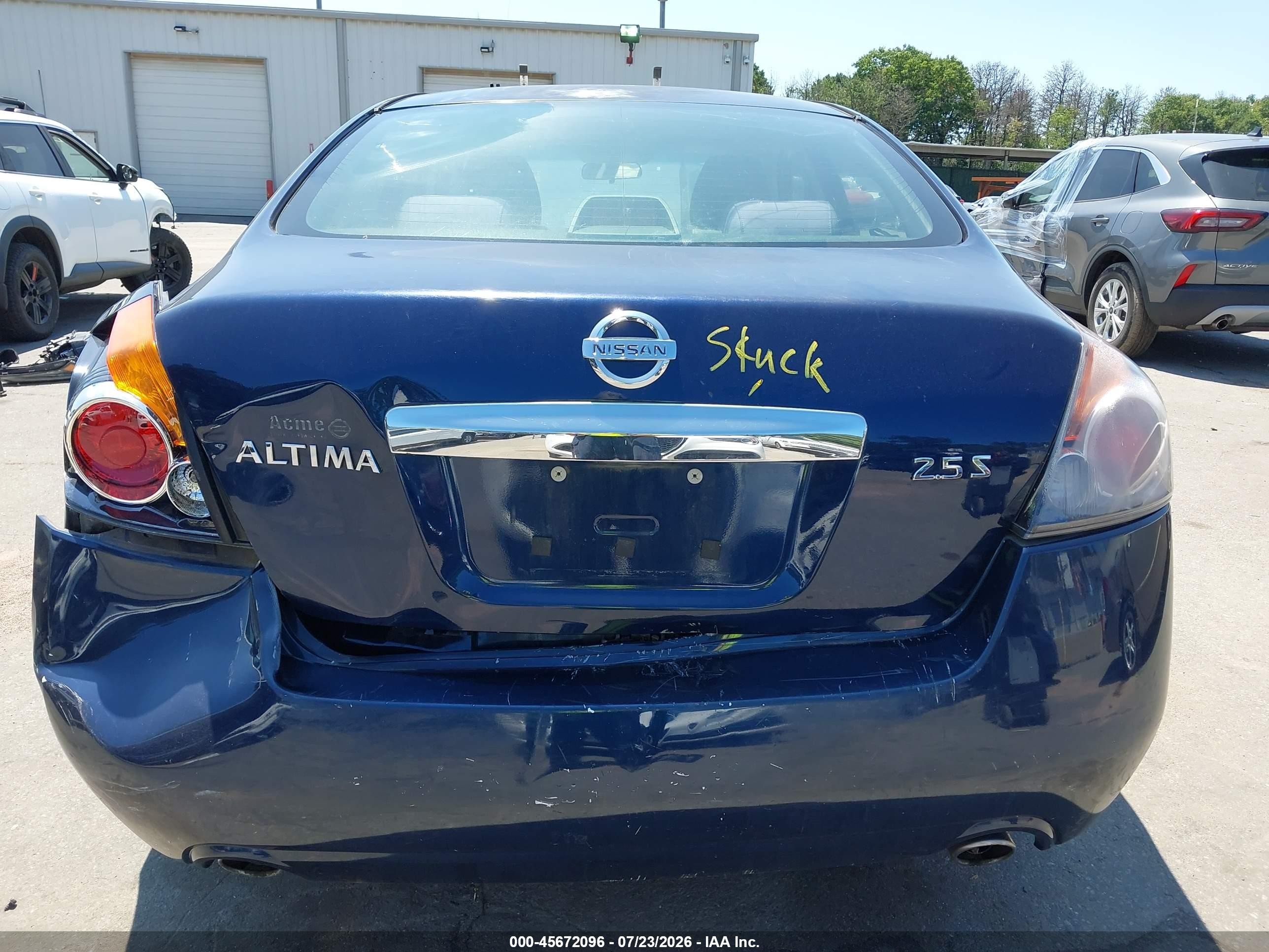 2010 Nissan Altima 2.5 S Blue vin: 1N4AL2AP3AN423491