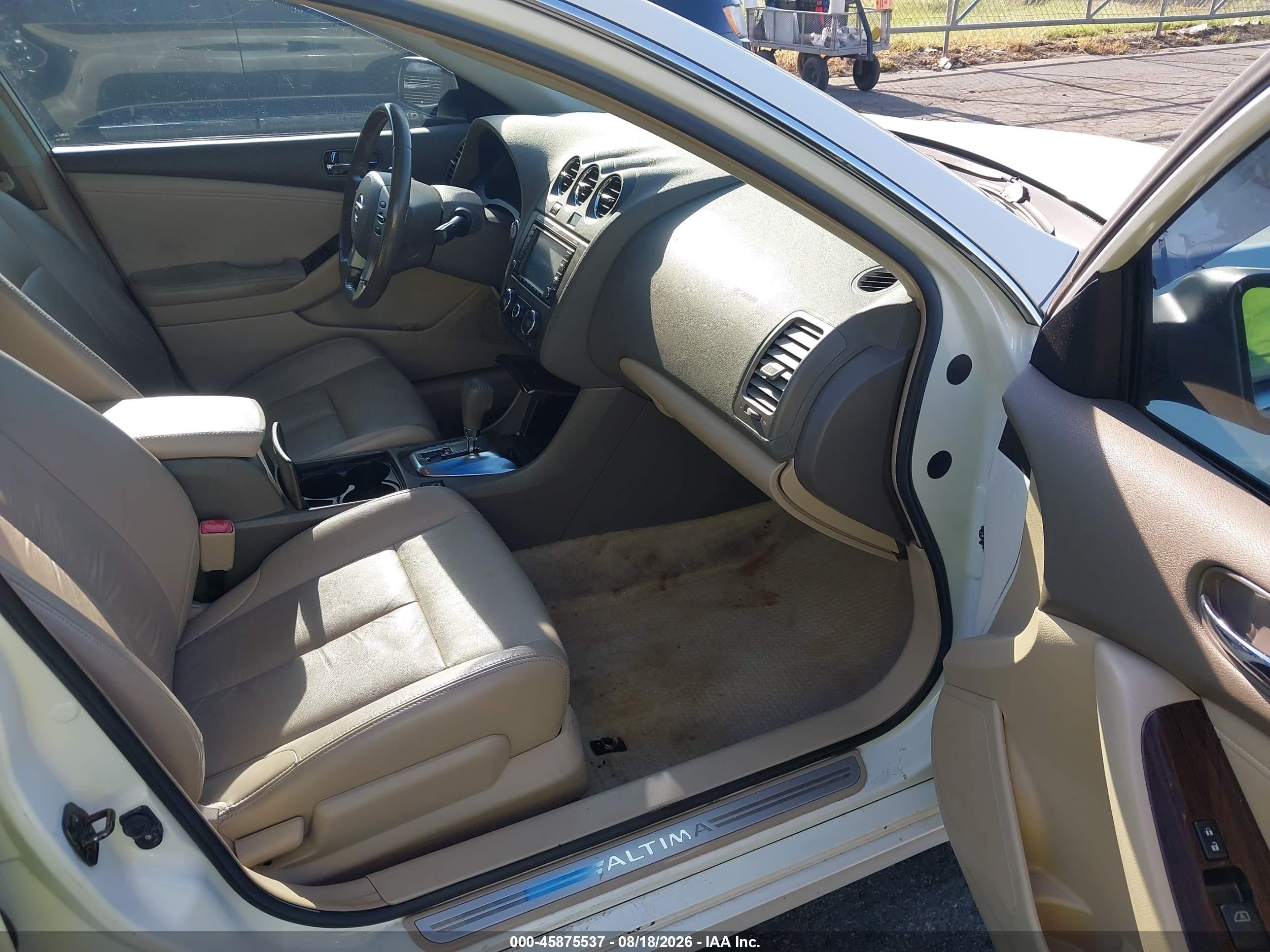 2010 Nissan Altima 2.5 S White vin: 1N4AL2AP3AN445250
