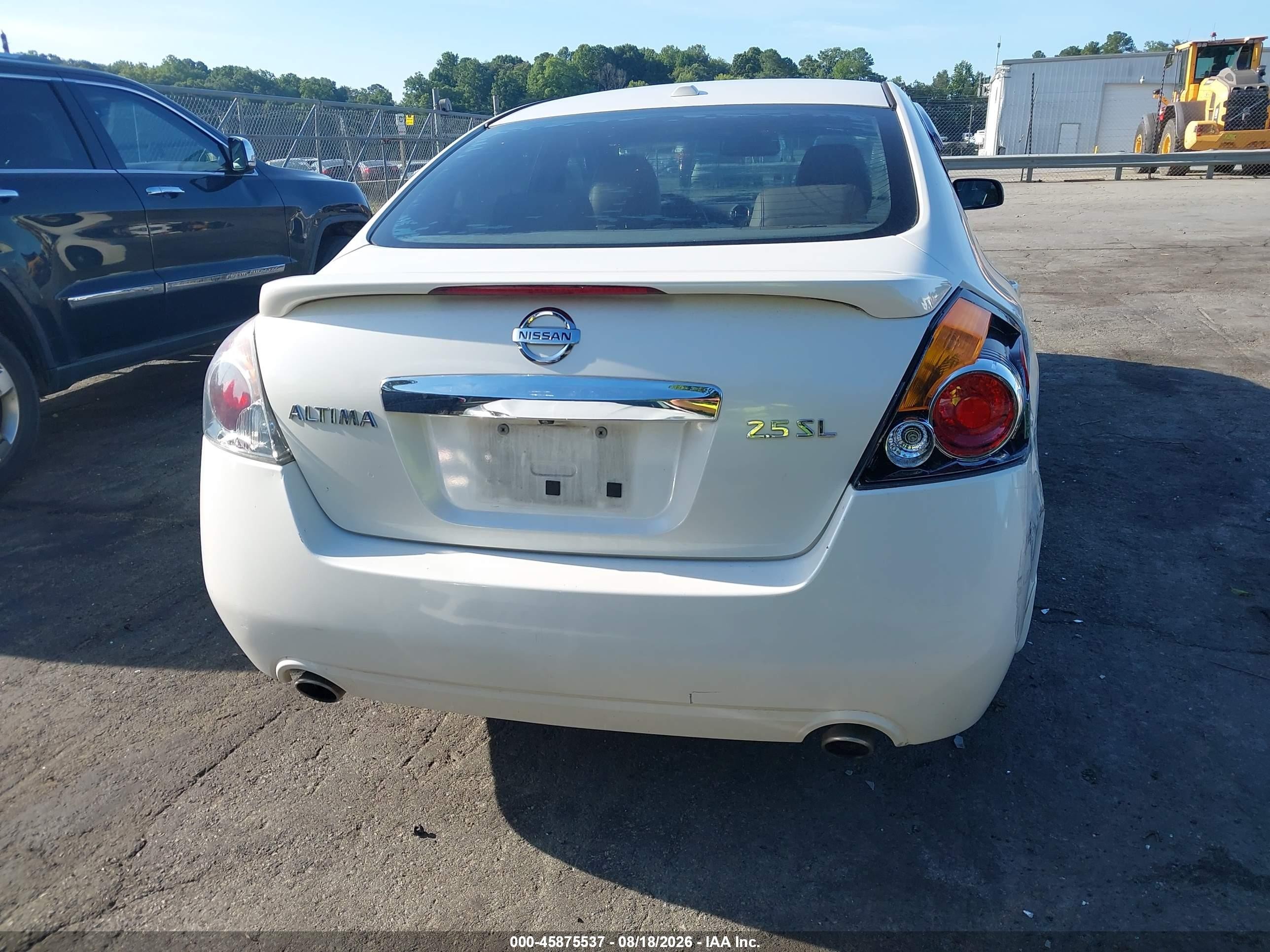 2010 Nissan Altima 2.5 S White vin: 1N4AL2AP3AN445250